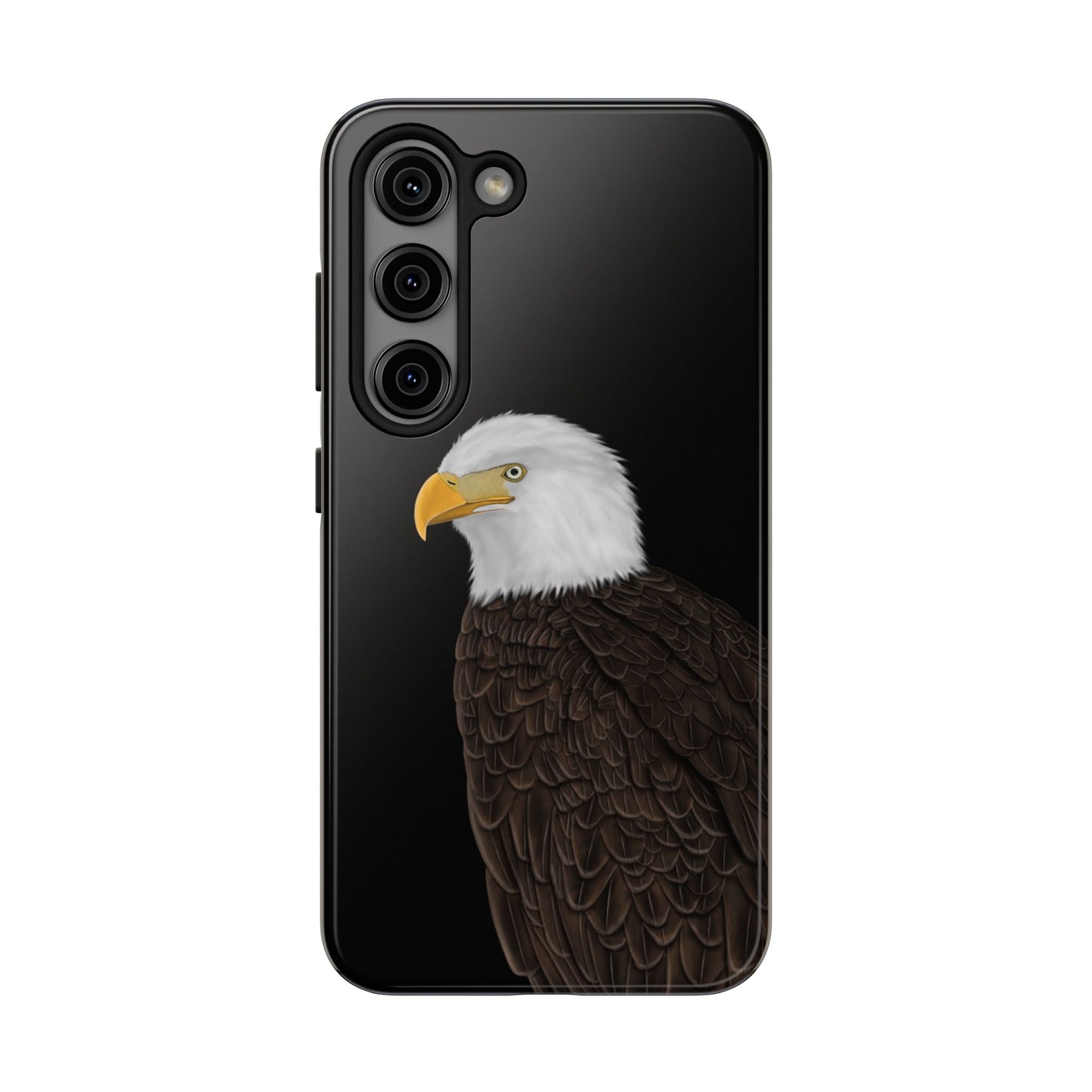 Bald Eagle Bird Art Tough Phone Case Black