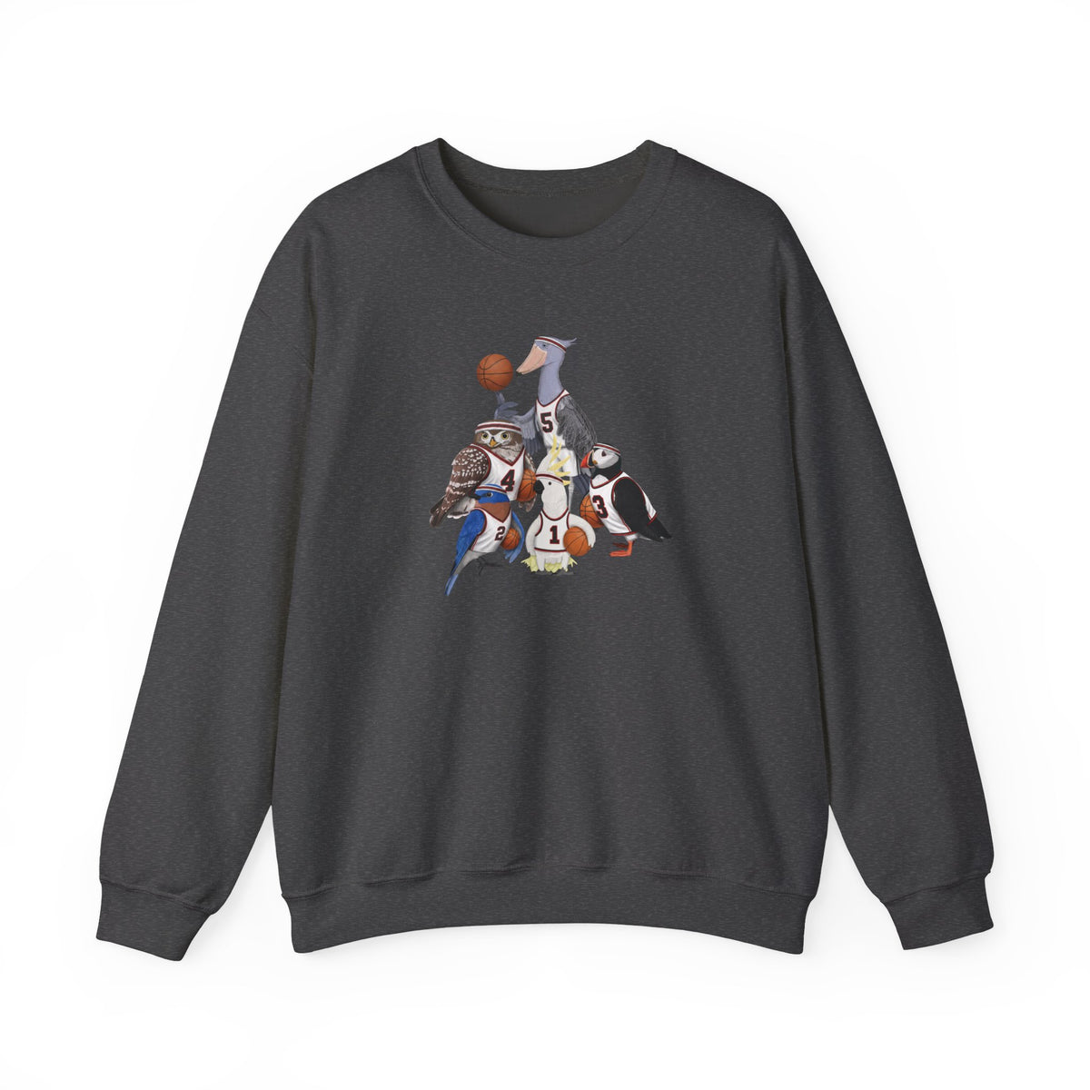 Funny Basketball Bird Sweatshirt | Watcher Crewneck Unisex Unique Hoops Fan Gift on Animal Lover background