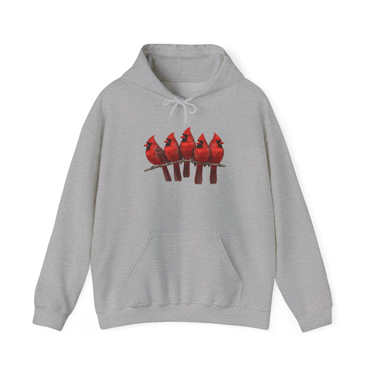 Rotkardinal Hoodie - Vogel Kapuzenpullover für Vogelbeobachter & Naturliebhaber mit Vogelmotiv – artistic apparel,
