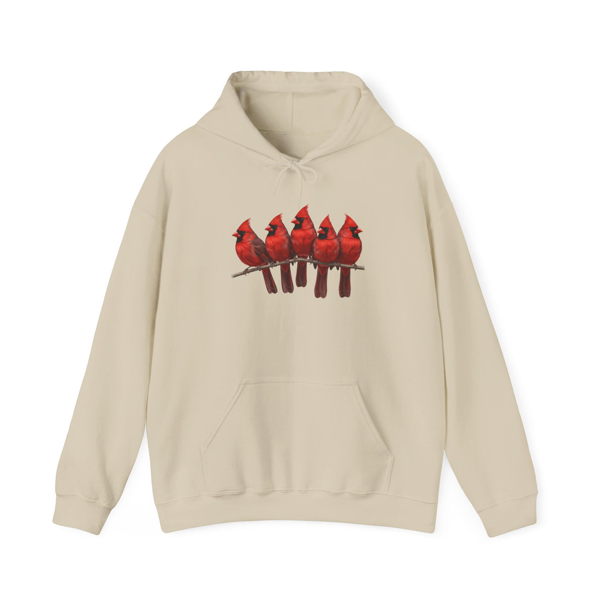 Rotkardinal Hoodie - Kapuzenpullover in Black