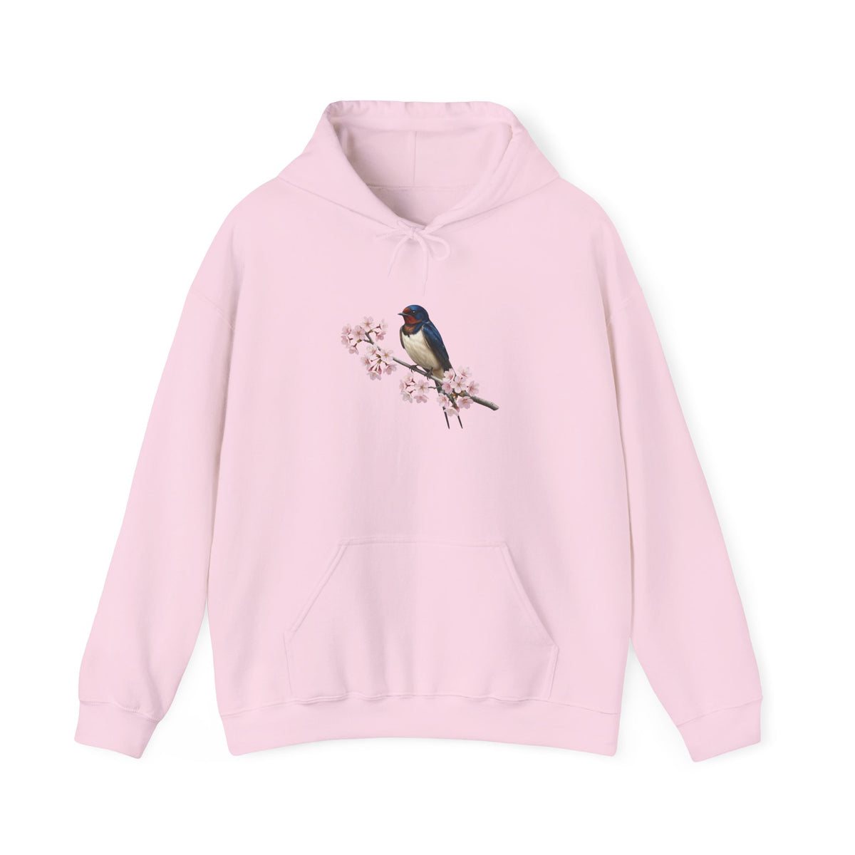 Barn Swallow on a Branch with Cherry Blossoms Hoodie Bird Lover & Bird Watcher | Unisex Sweater | Gift for Bird Lovers