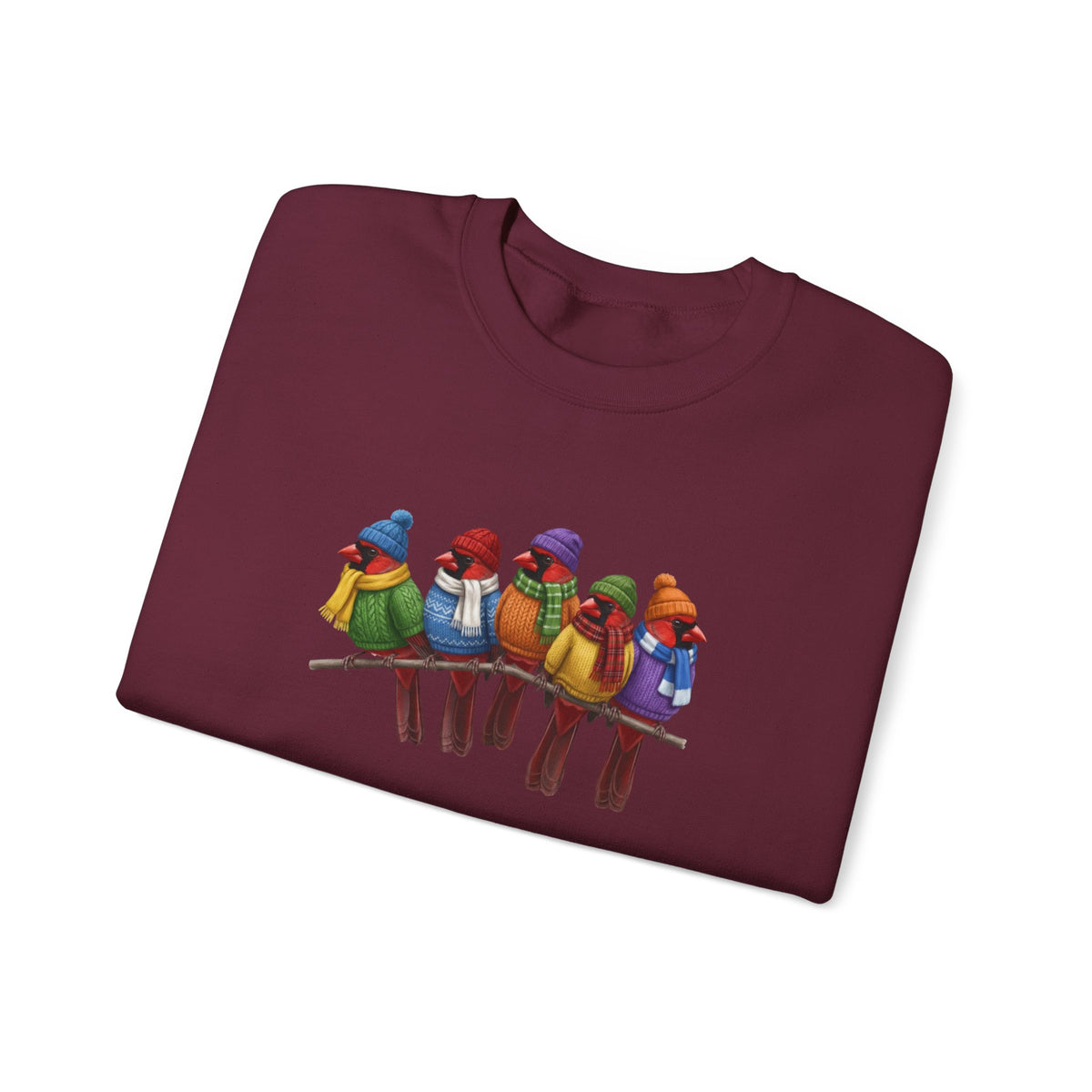 Cardinal Sweatshirt | Bird Watcher Crewneck | Unisex Songbirds Wearing Knit Gift for Bird Lovers