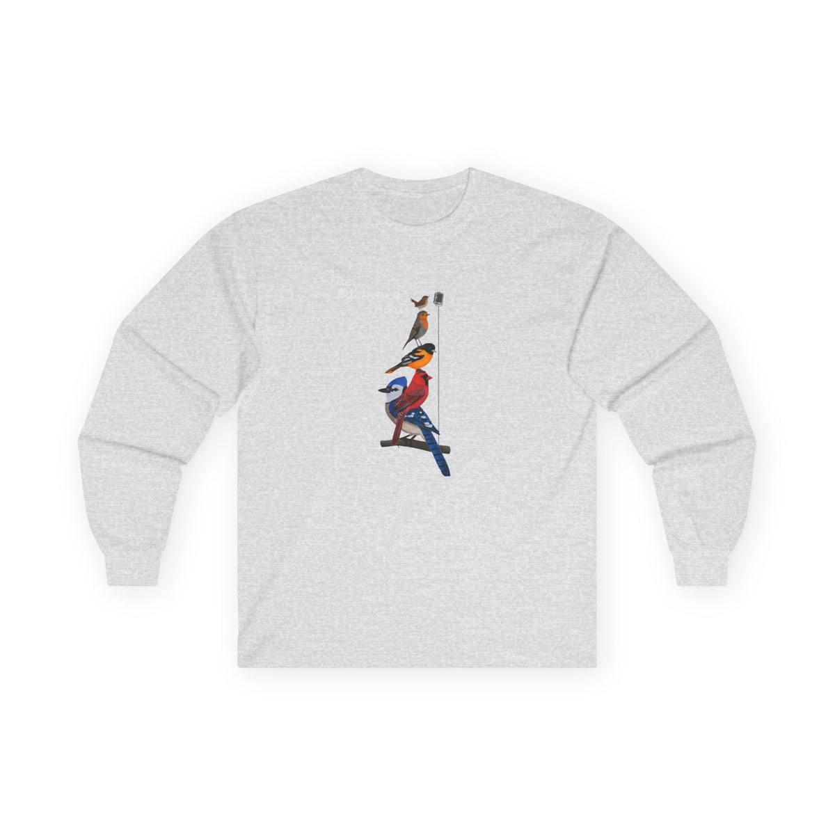 Blue Jay, Cardinal, Oriole, Robin and Wren Long-sleeve – Bird Graphic Tee, long sleeve