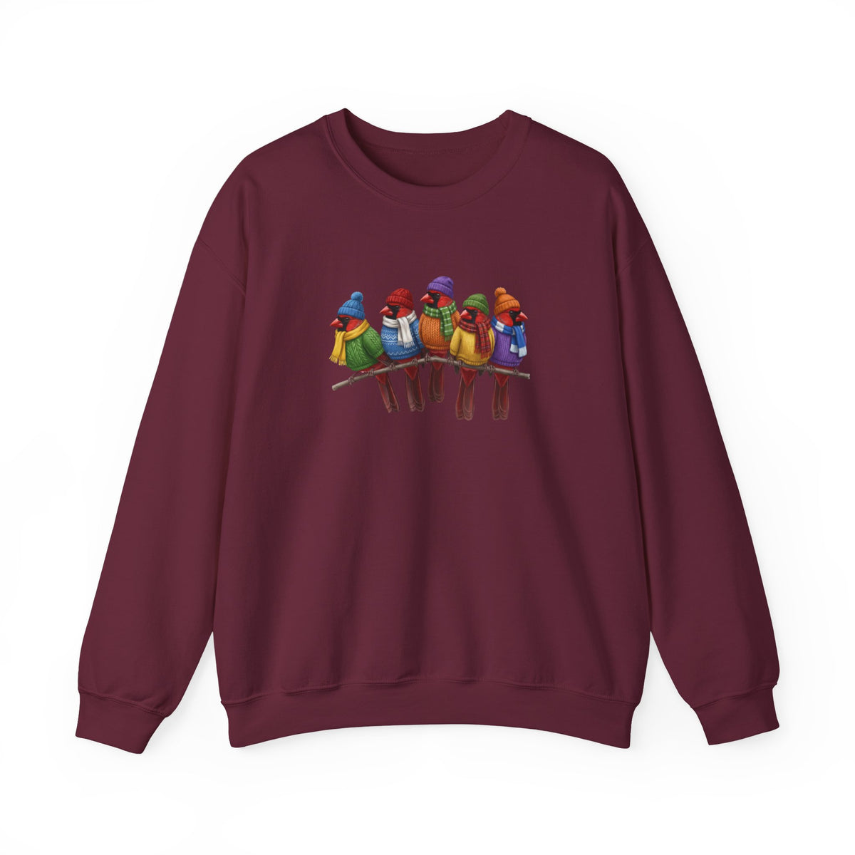 Cardinal Sweatshirt | Bird Watcher Crewneck | Unisex Songbirds Wearing Knit Gift for Bird Lovers