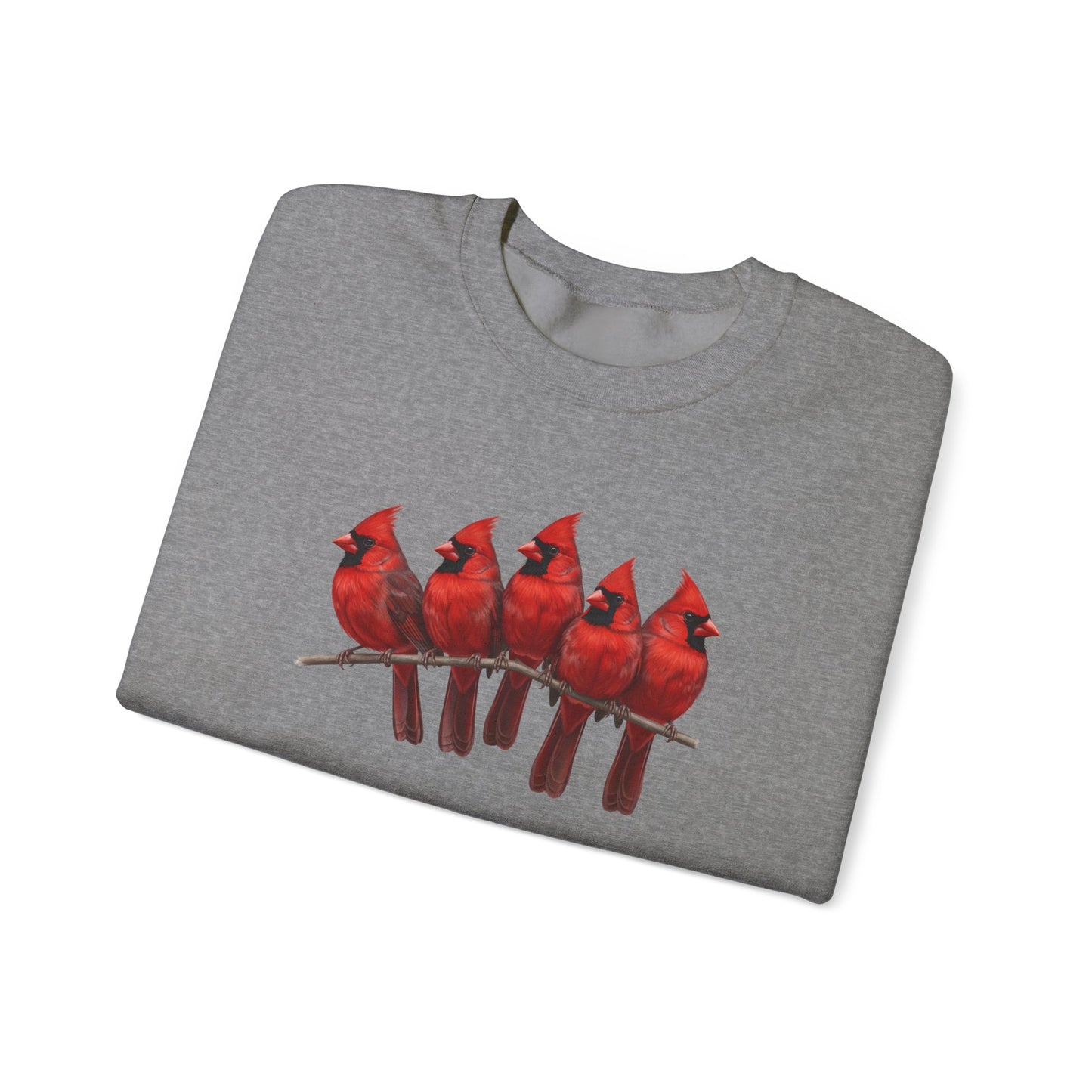 Cardinals Sweatshirt | Bird Watcher Crewneck | Unisex Songbird Gift for Bird Lovers