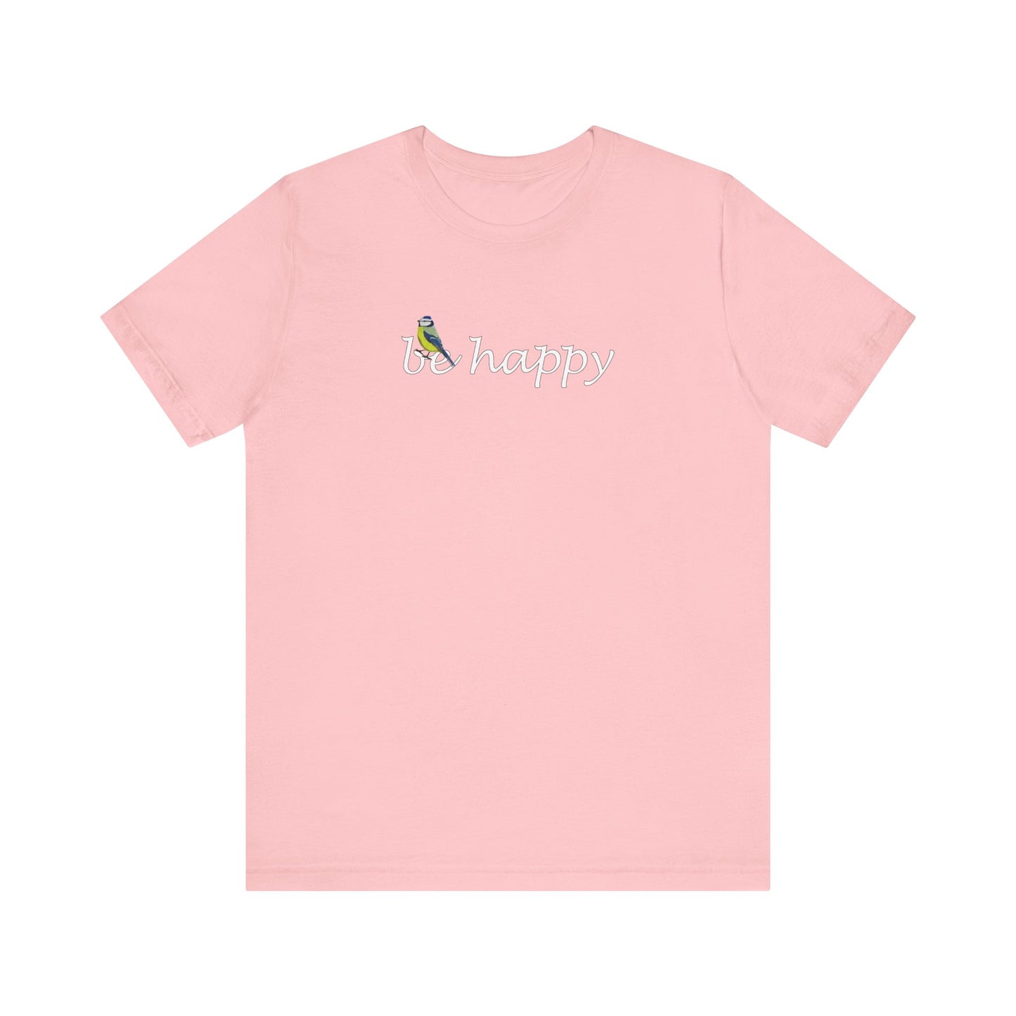 Blaumeise Be Happy Vogel T-Shirt für Vogelfreunde