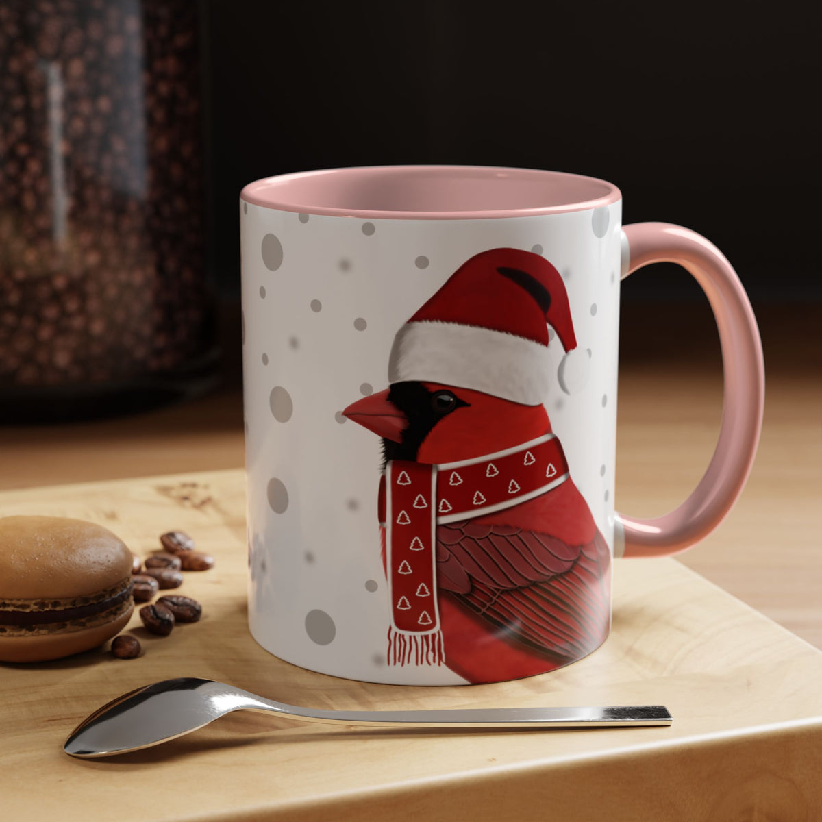 カーディナルクリスマスバードコーヒーマグ