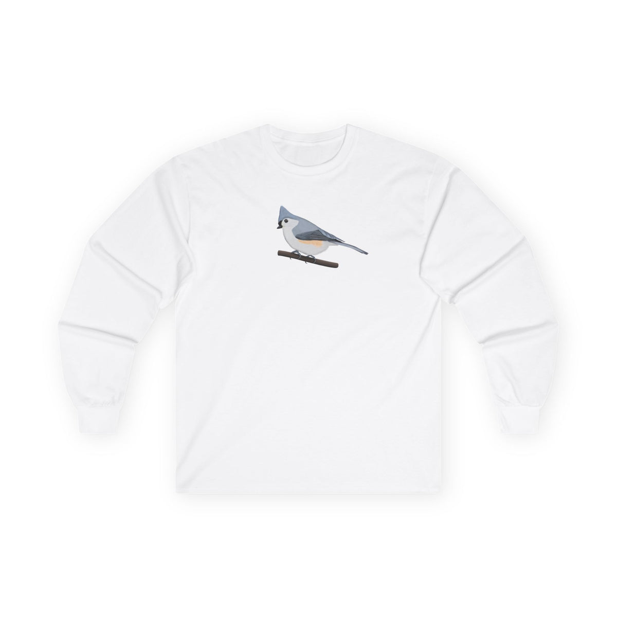 Tufted Titmouse Long-sleeve – Bird Graphic Tee, long sleeve