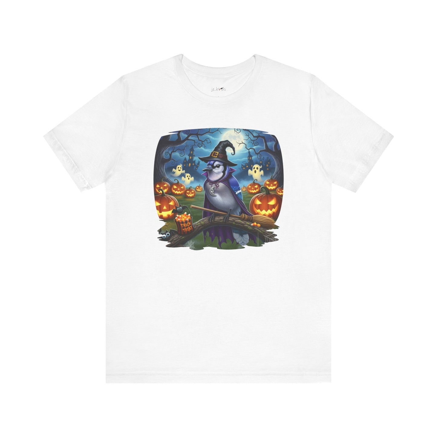 Blue Jay Halloween Bird T-Shirt - Spooky Halloween Costume for Bird Lovers