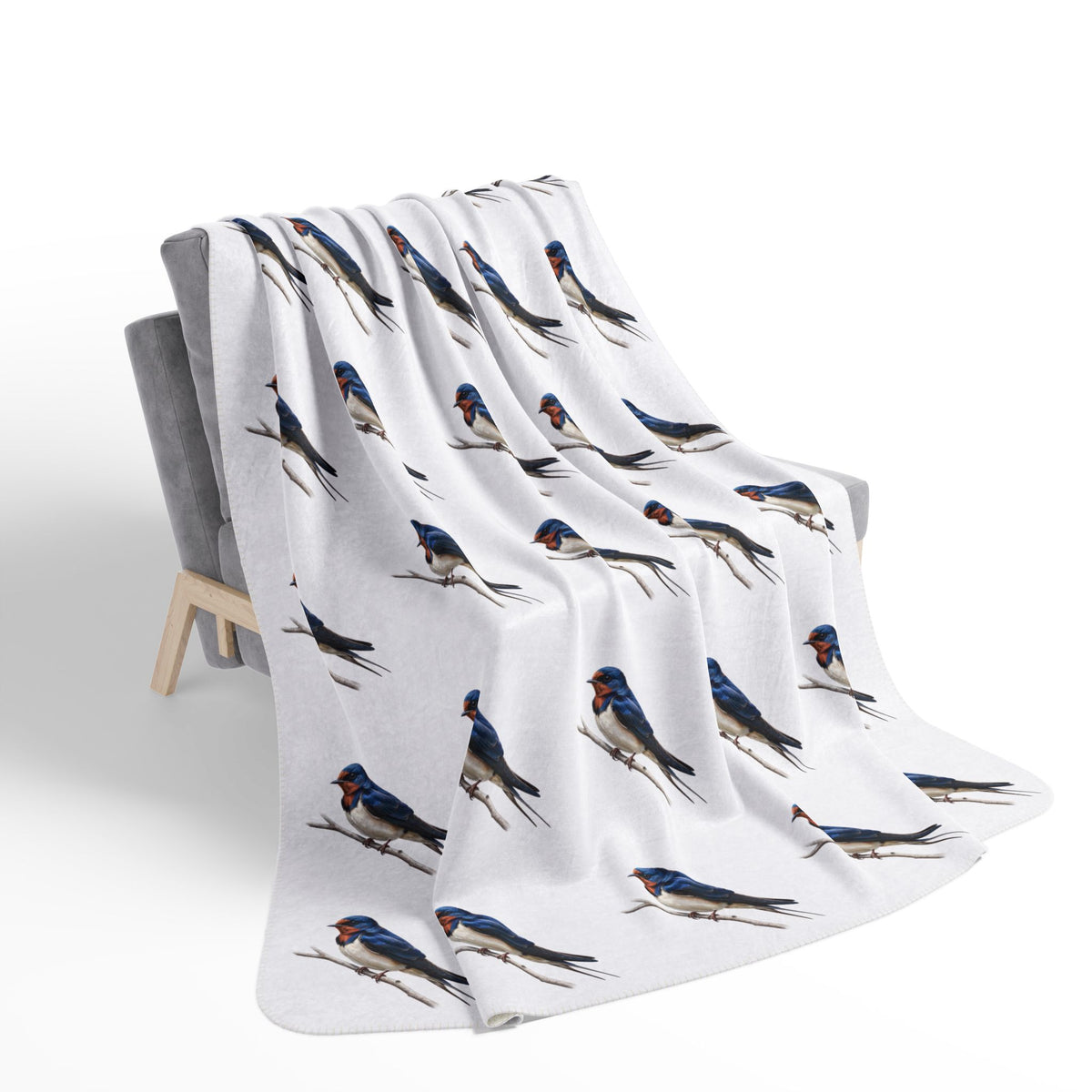 Barn Swallow Blanket – bird and Pattern style