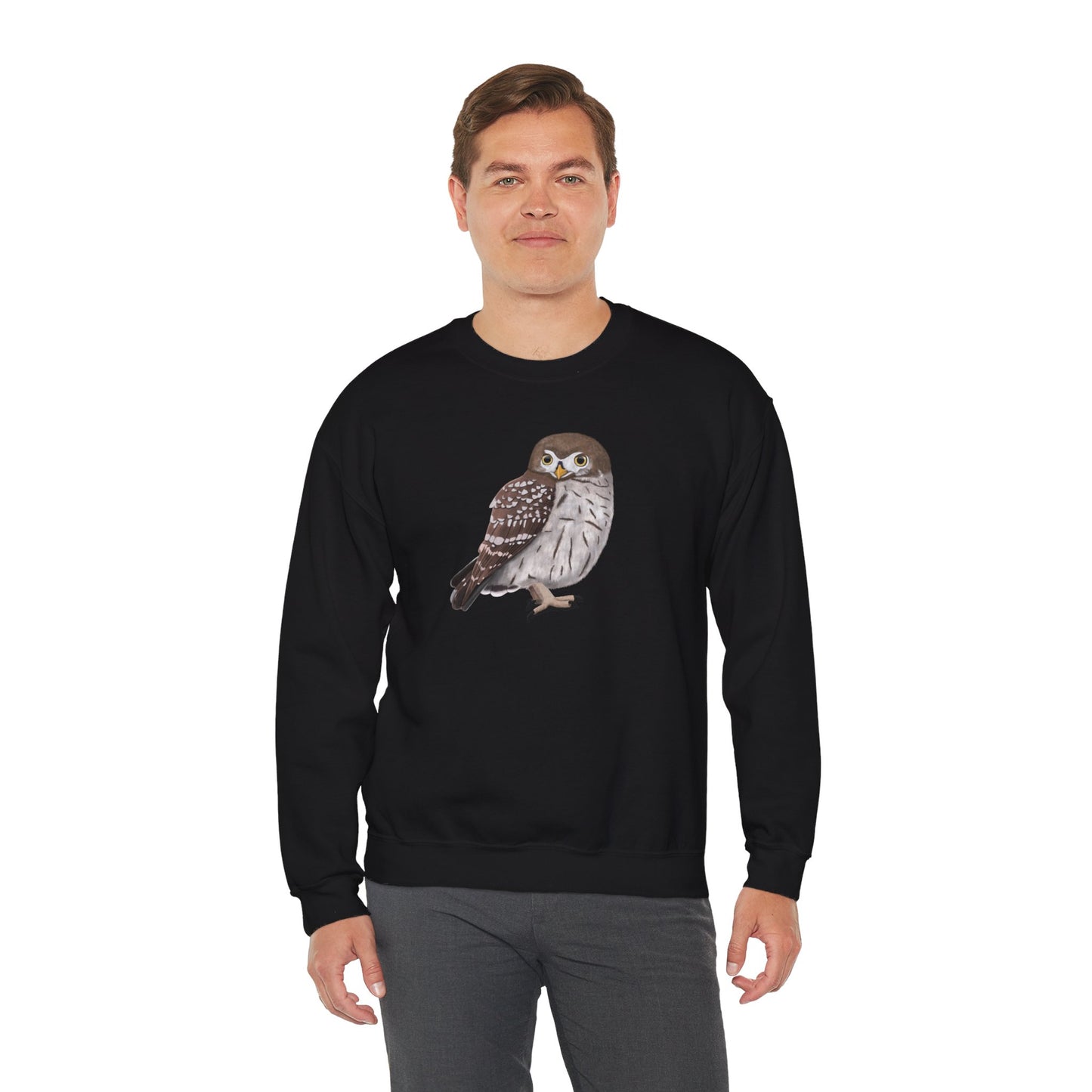 Owl Bird Watcher Biologist Crewneck Sweatshirt