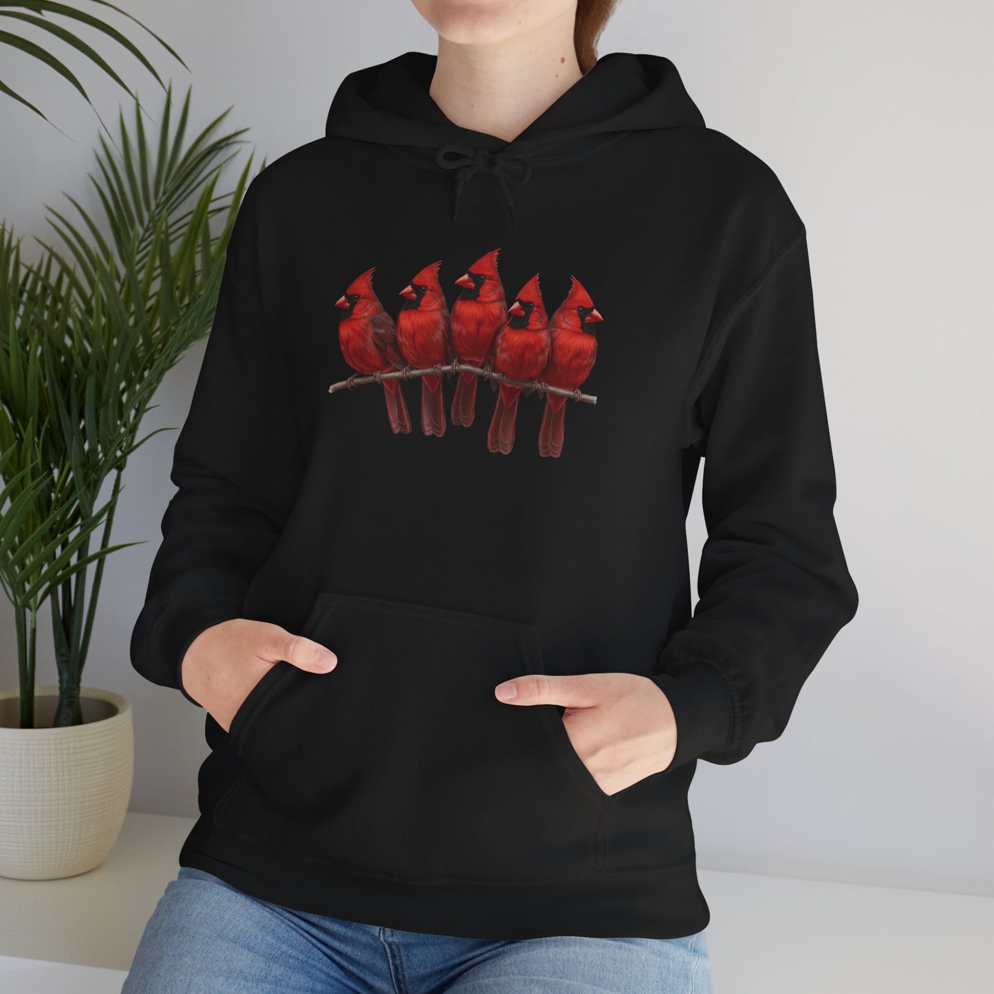 Cardinals Hoodie Bird Lover & Bird Watcher | Unisex Sweater | Gift for Bird Lovers