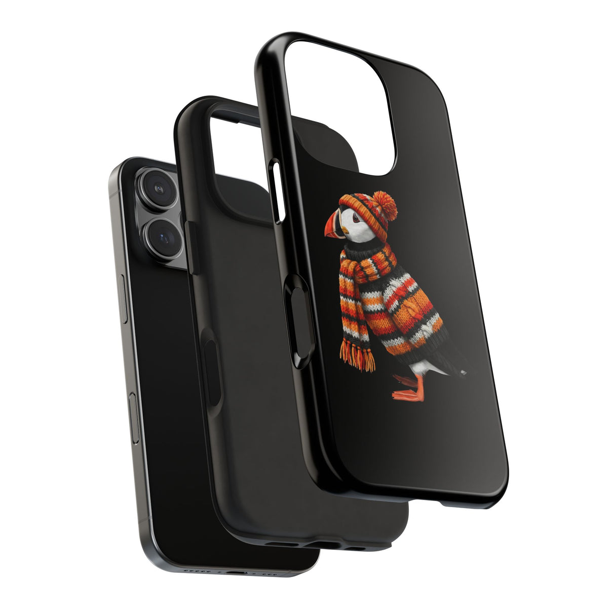 Puffin Dual-Layer iPhone Case with Bird Art – The Perfect Gift for Ornithologists & Bird Lovers