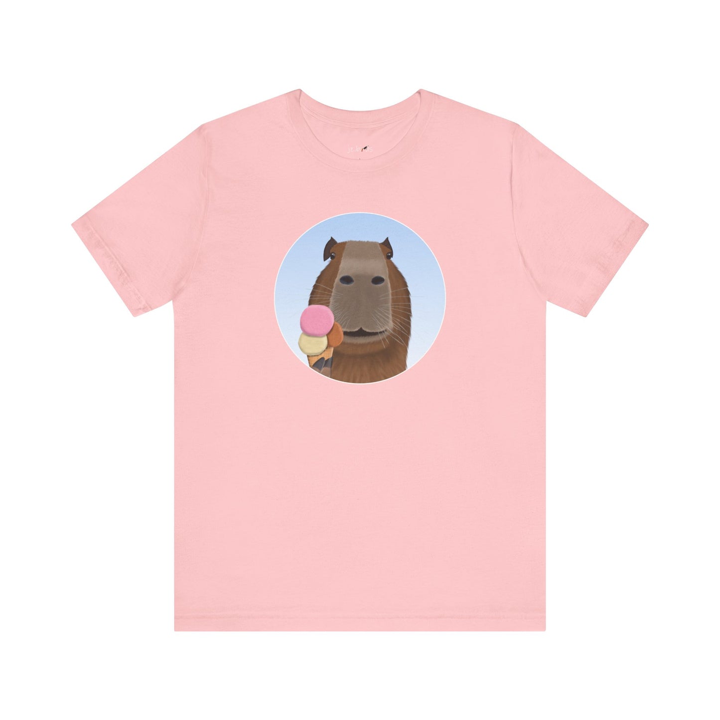 Capybara with Ice Cream Funny T-Shirt