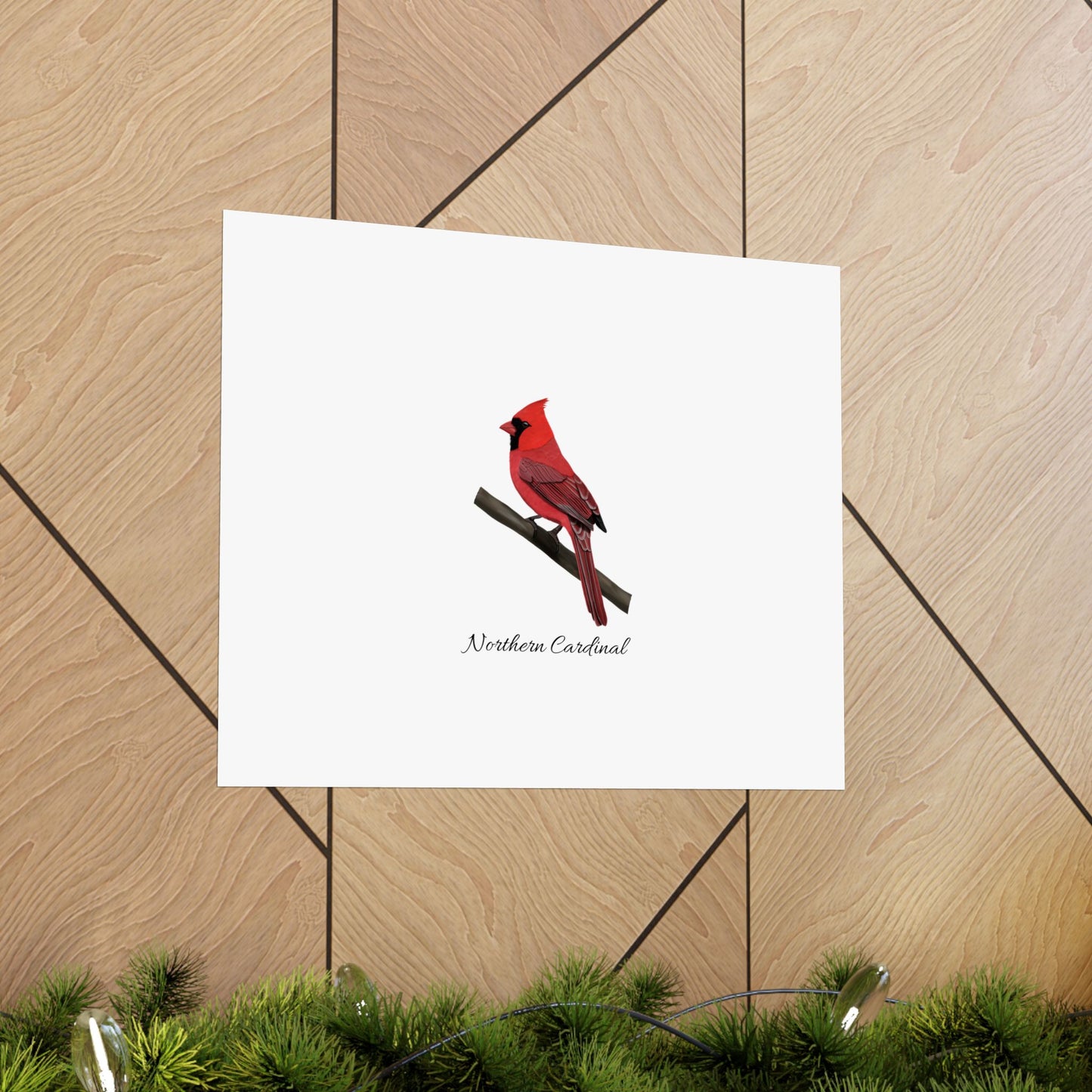 Cardinal Bird Birding Matte Poster
