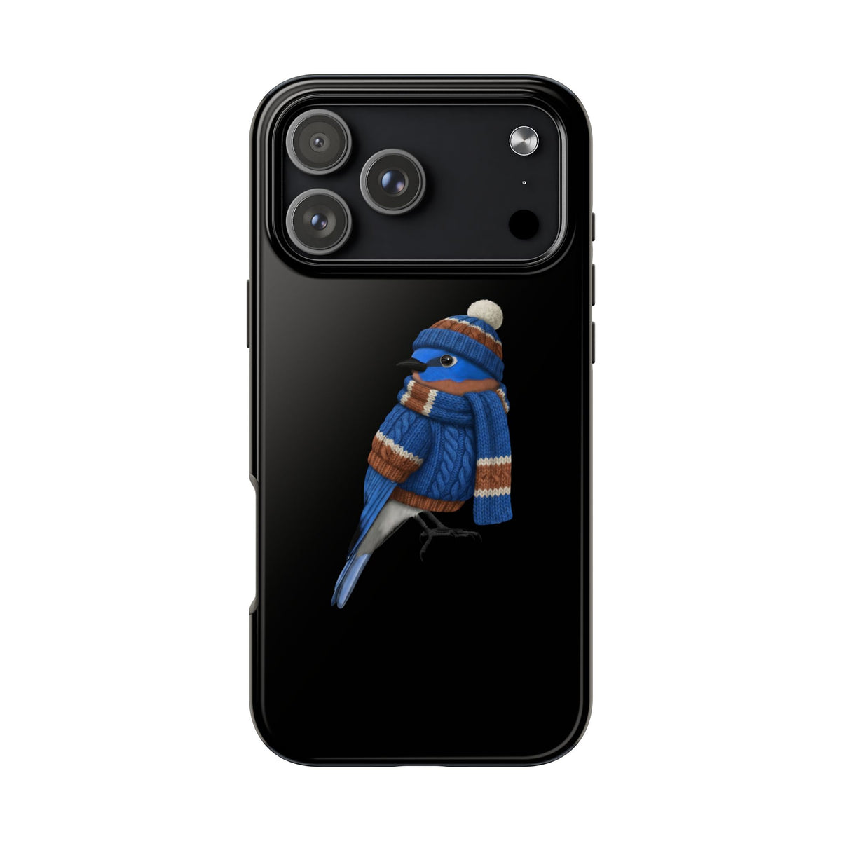Bluebird Dual-Layer iPhone Case with Bird Art – The Perfect Gift for Ornithologists & Bird Lovers