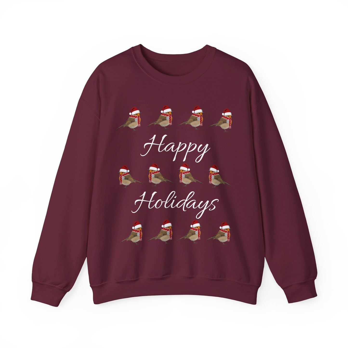 Robin Sweatshirt on christmas background