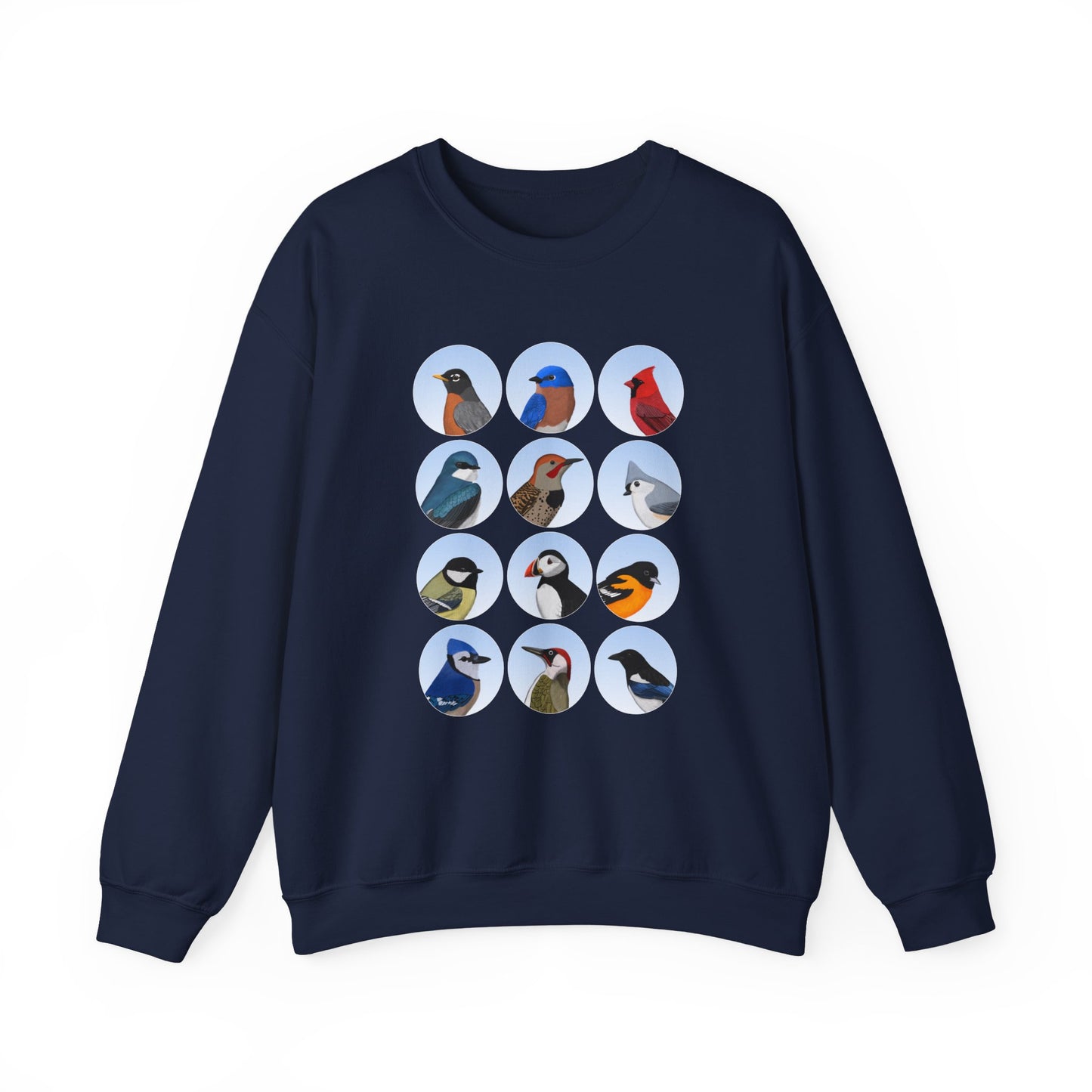 Birds Sweatshirt Bluebird Cardinal Robin Blue Jay Puffin Bird Watching & Bird Lovers