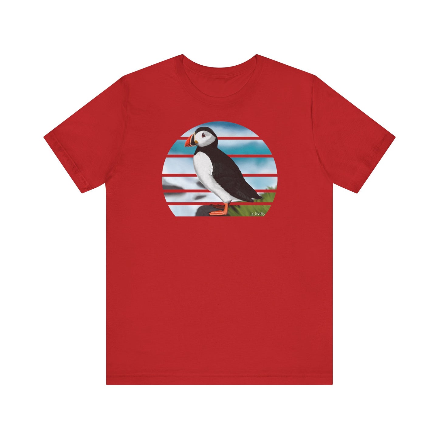 Papageitaucher am Meer Vogel T-Shirt für Vogelfreunde und Vogelbeobachter – bird graphic tee,