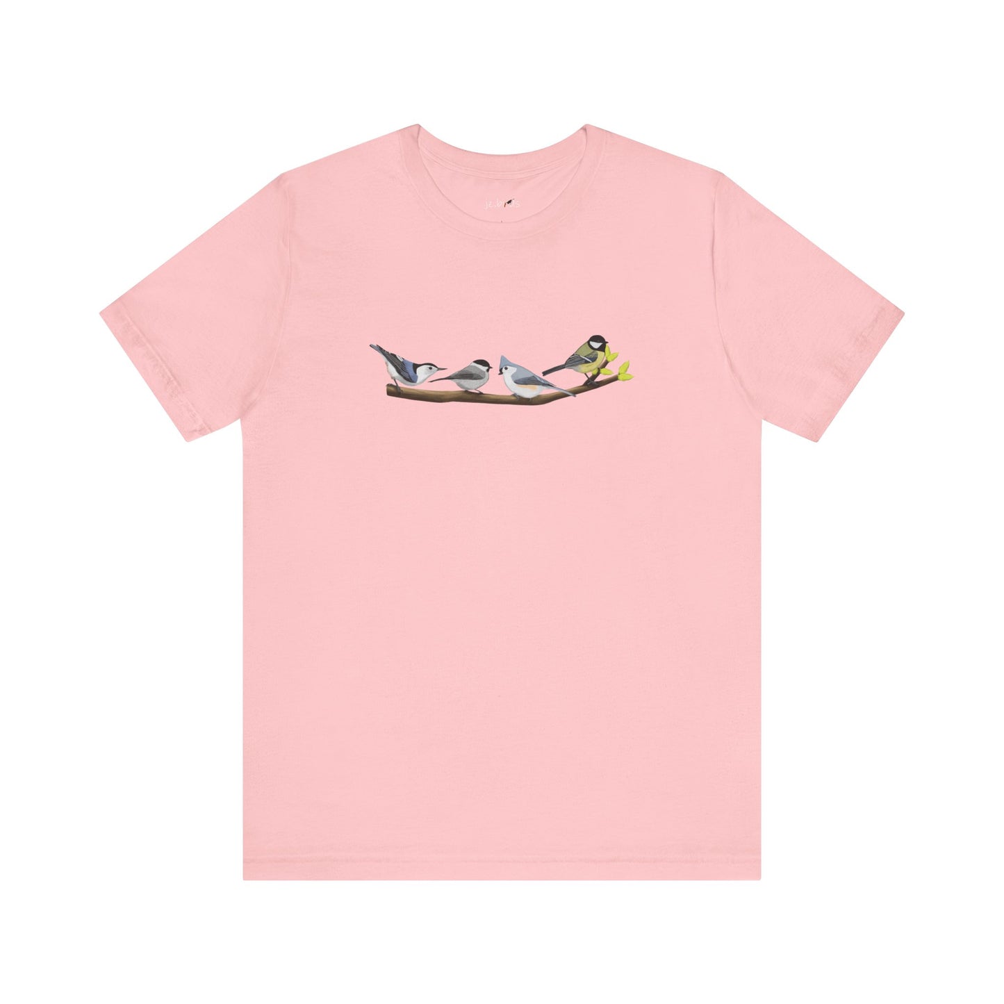 Birds on a Branch T-Shirt Nuthatch Tufted Titmouse Chickadee Bird Watcher Bird Lover