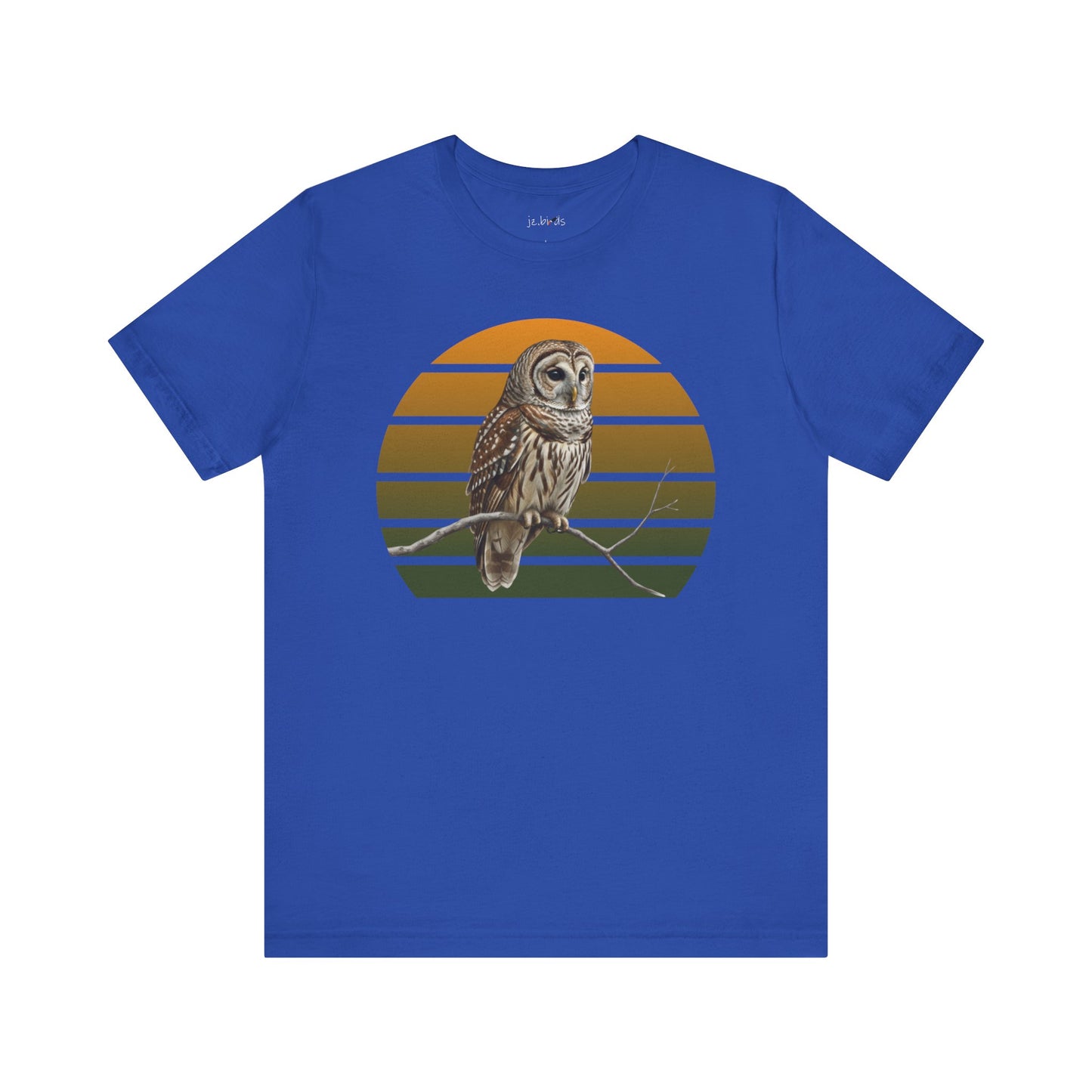 Barred Owl T-Shirt | Unisex Retail Fit Bird Lover Tee | Wildlife Birder Gift