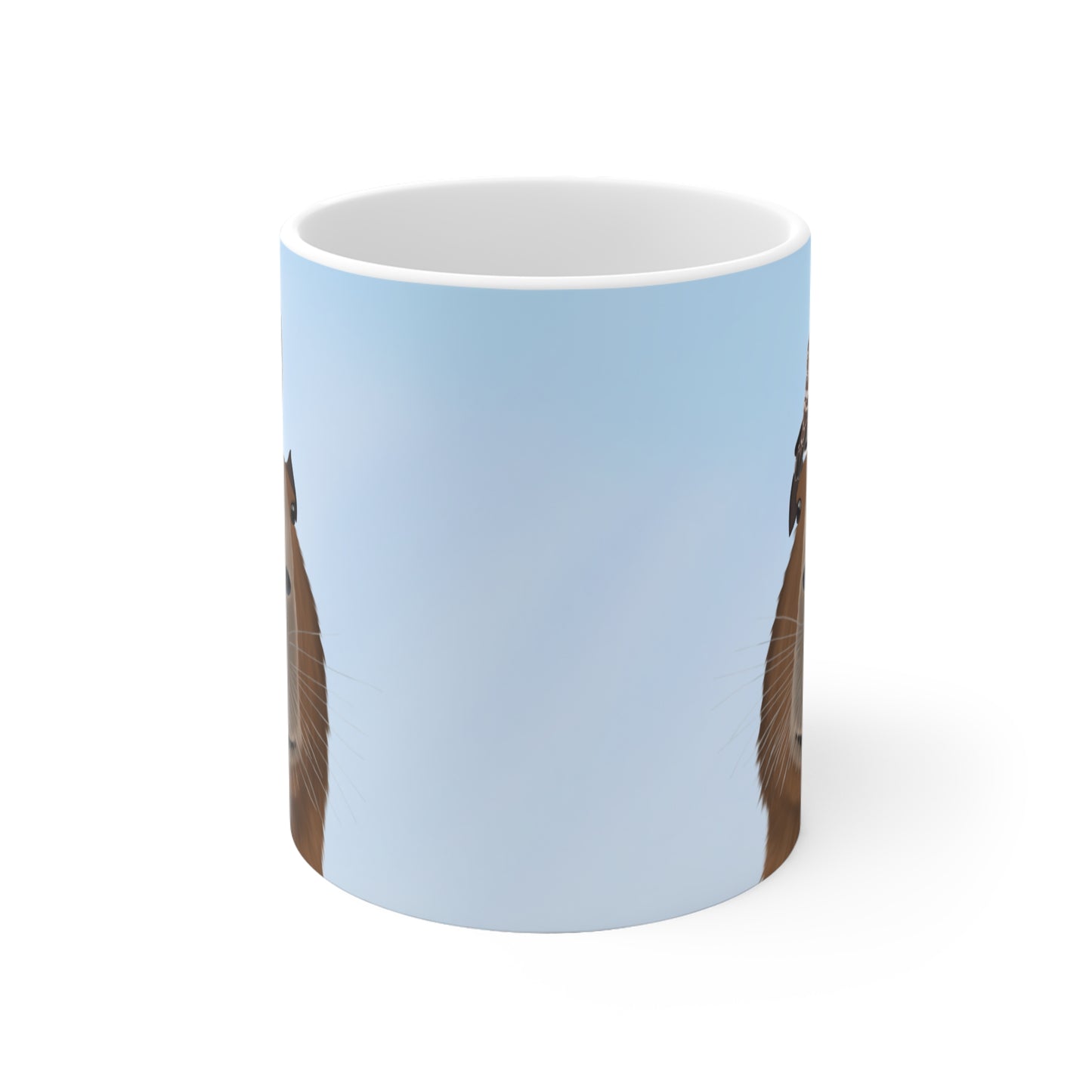 Capybara mit Eule Lustige Vogel Tasse