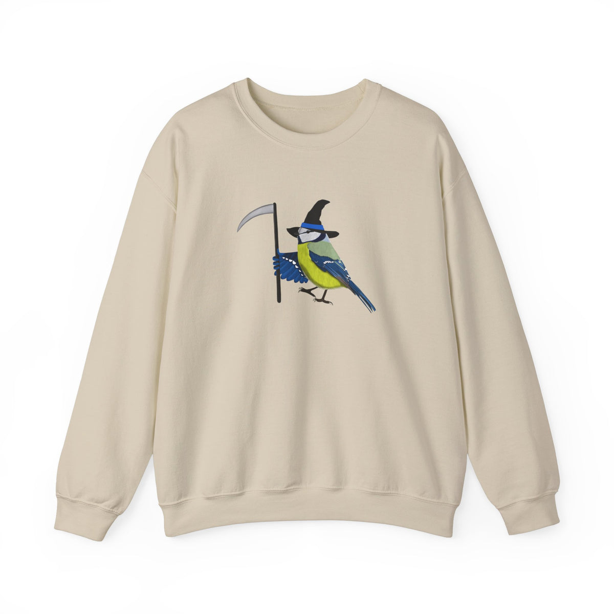 Blue Titmouse Halloween Birds Witch Birdwatcher Sweatshirt – Animal Lover Gift,