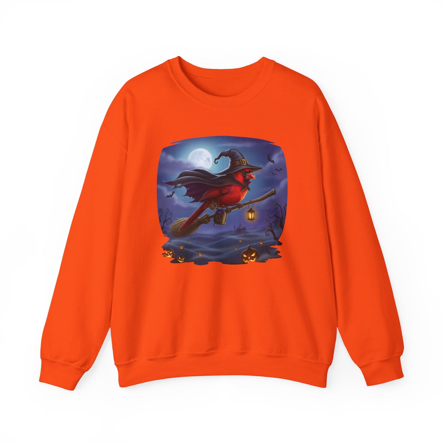 Cardinal Halloween Bird Sweatshirt - Spooky Halloween Costume for Bird Lovers