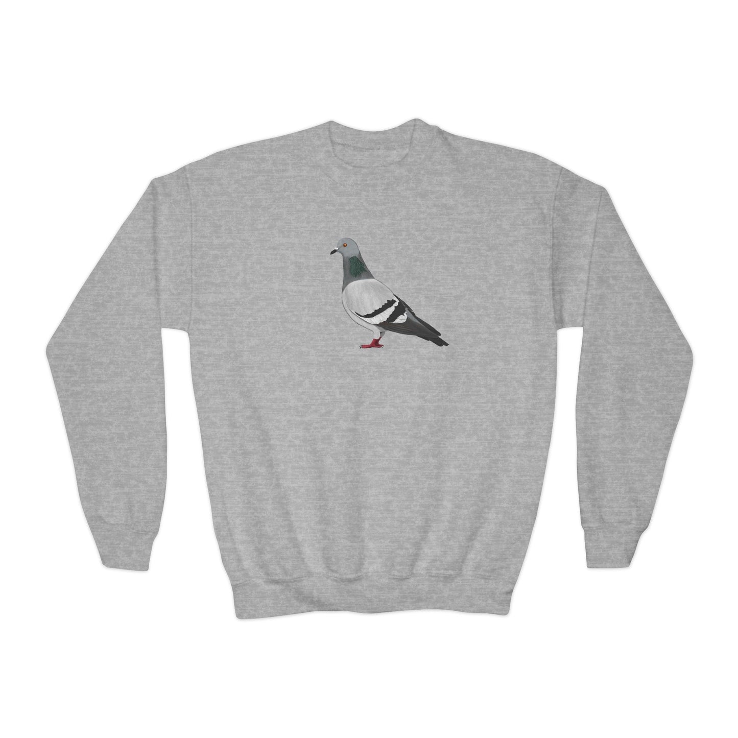 Pigeon Bird Birdwatching Youth Crewneck Sweatshirt