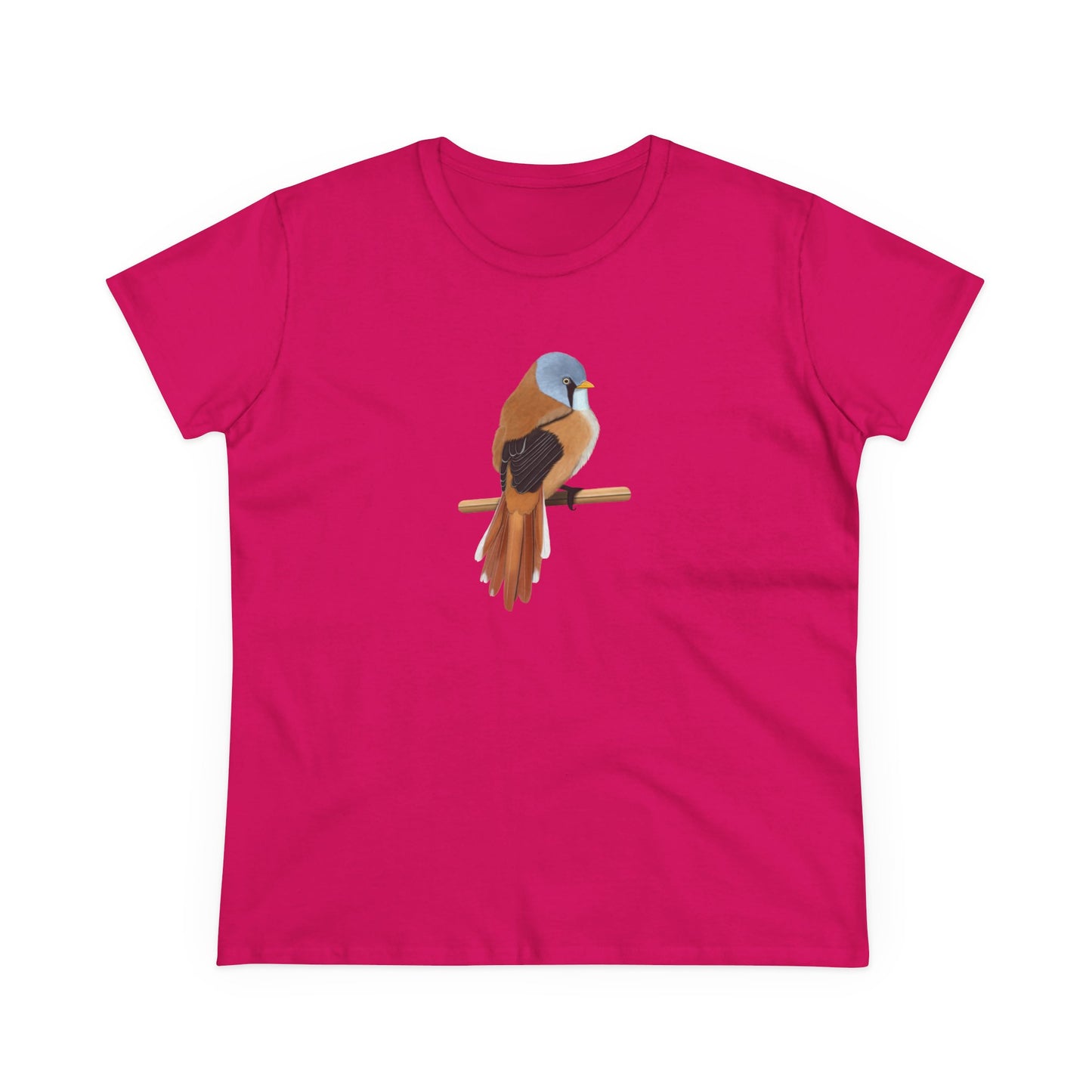 Bearded Reedling Bird Design for Birdwatchers and Bird Lovers Women's T-Shirt