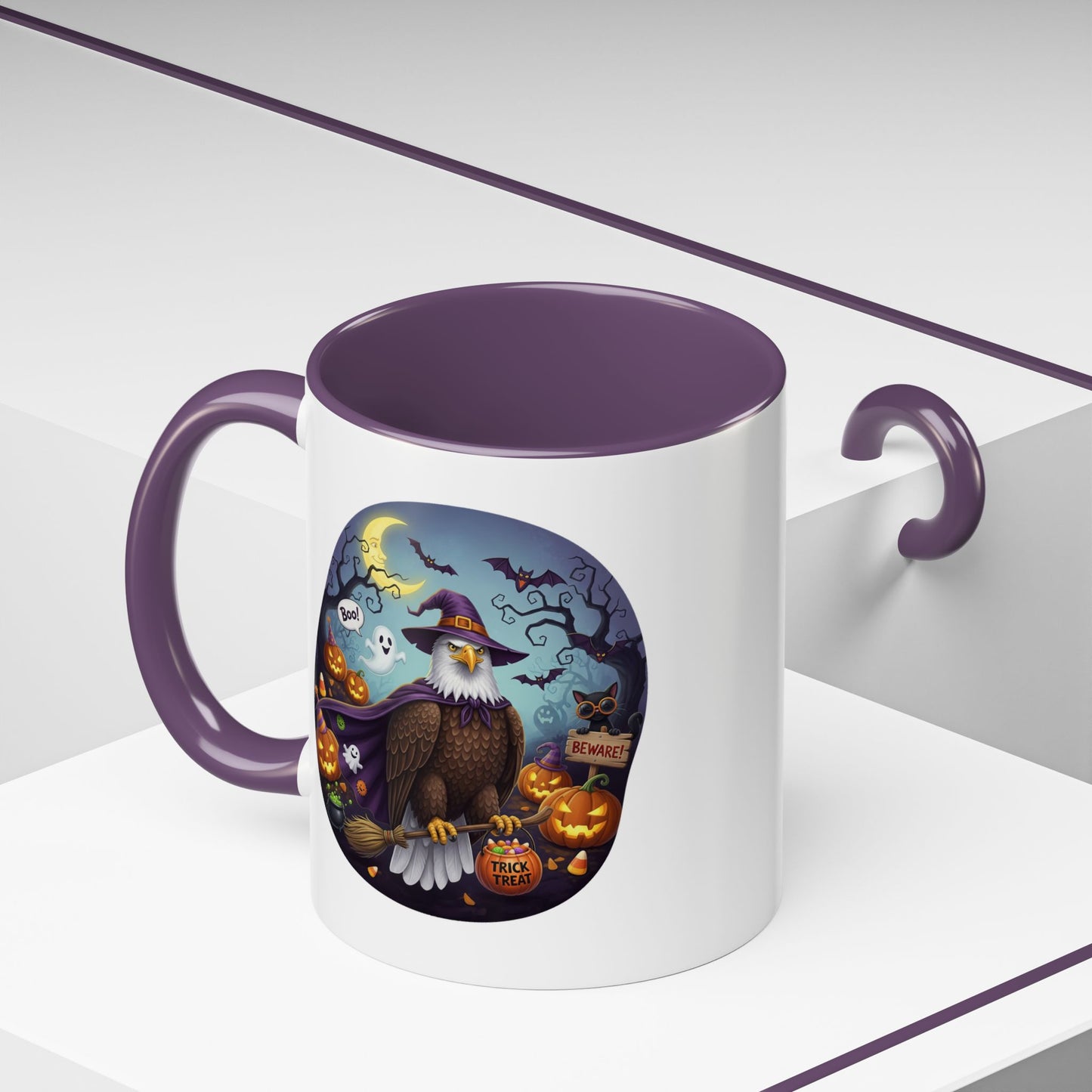 Bald Eagle Halloween Bird Mug - A Spooky & Funny Halloween Cup