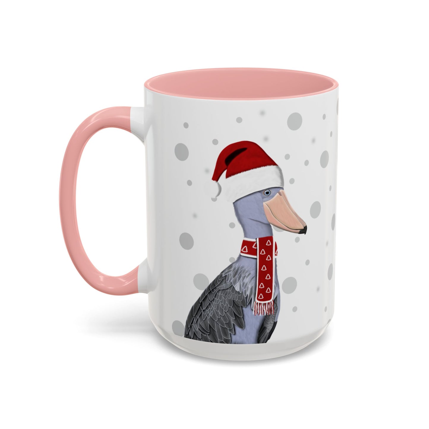 ハシビロコウのクリスマスバードコーヒーマグ