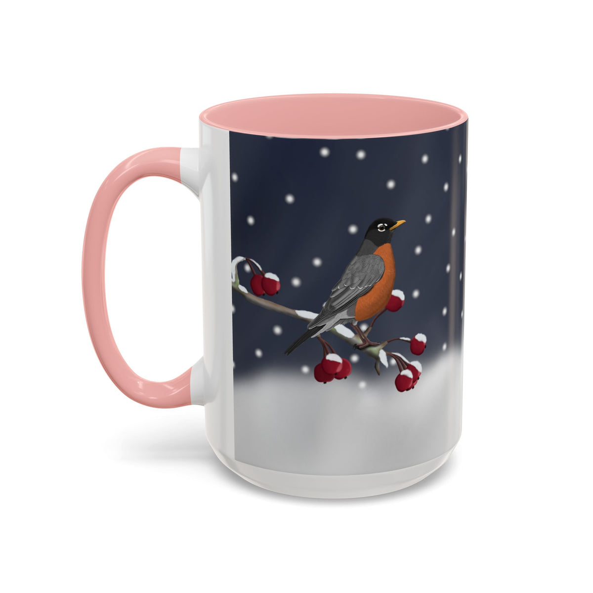 アメリカンロビンバードコーヒーマグ | 鳥好きの方への陶器製クリスマスギフト