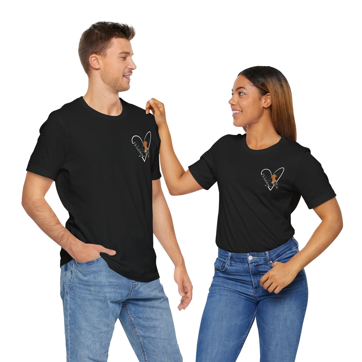 Wiedehopf Vogel Singvogel T-Shirt mit Herz