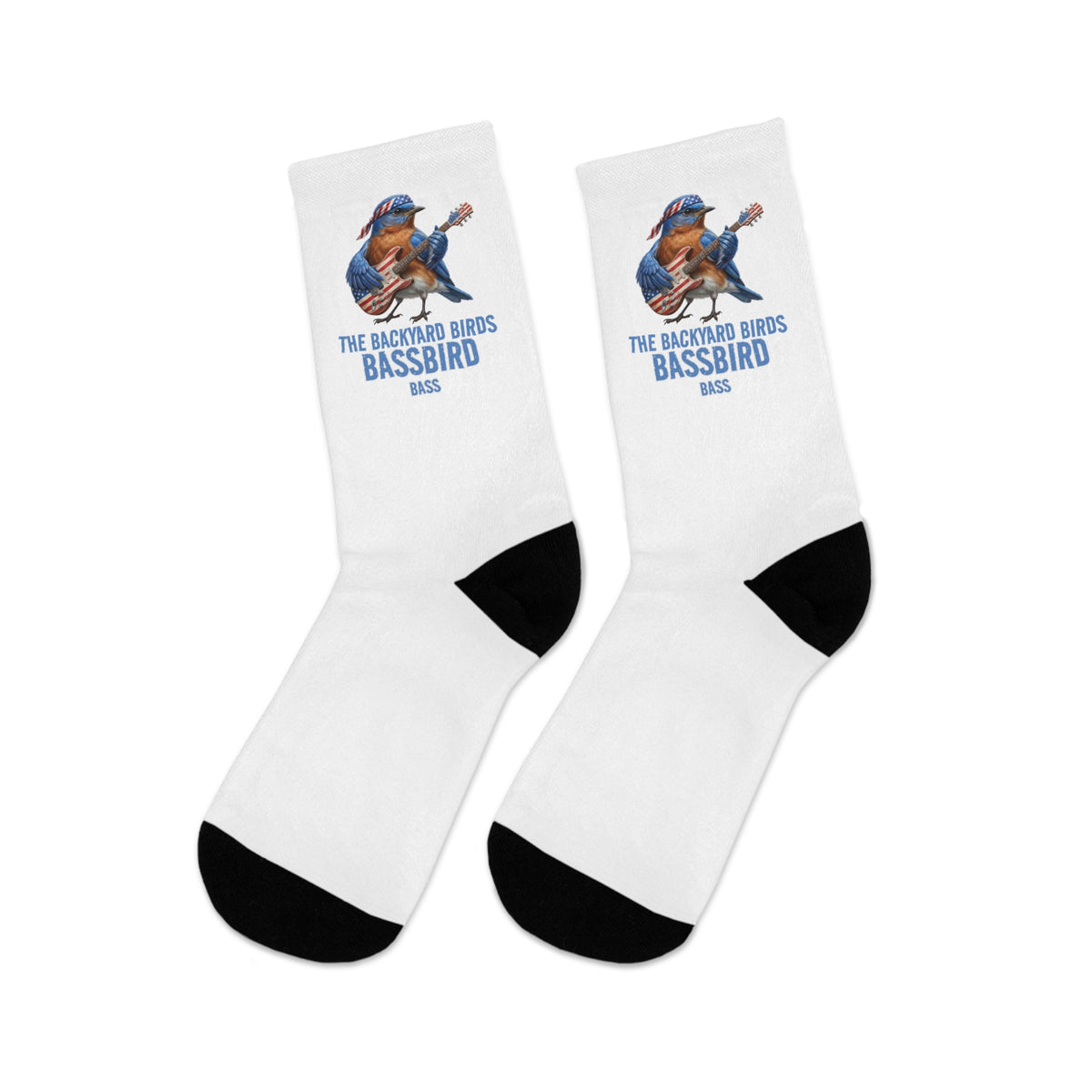 The Bassbird Socks – Bluebird Bassist Crew – Funny Band Merch – Accessories,
