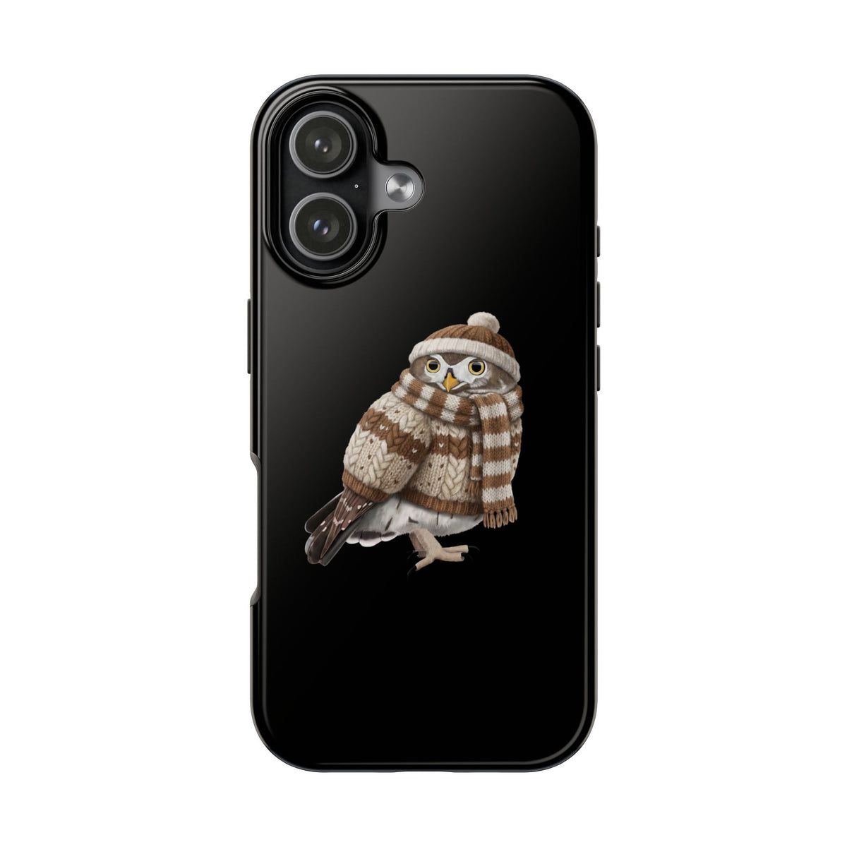 Owl Dual-Layer iPhone Case with Bird Art – The Perfect Gift for Ornithologists & Bird Lovers
