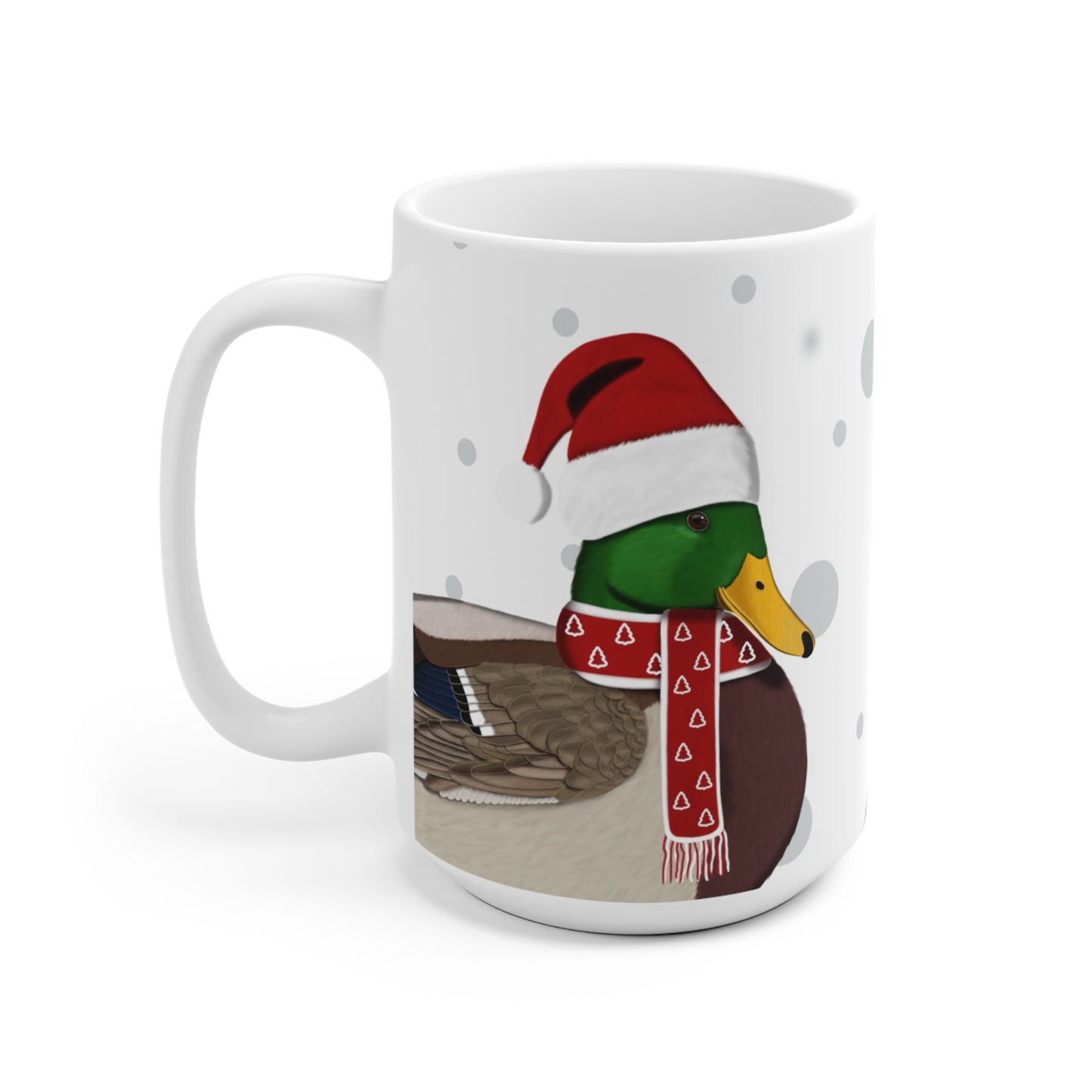 Ente als Weihnachtsmann Vogel Tasse