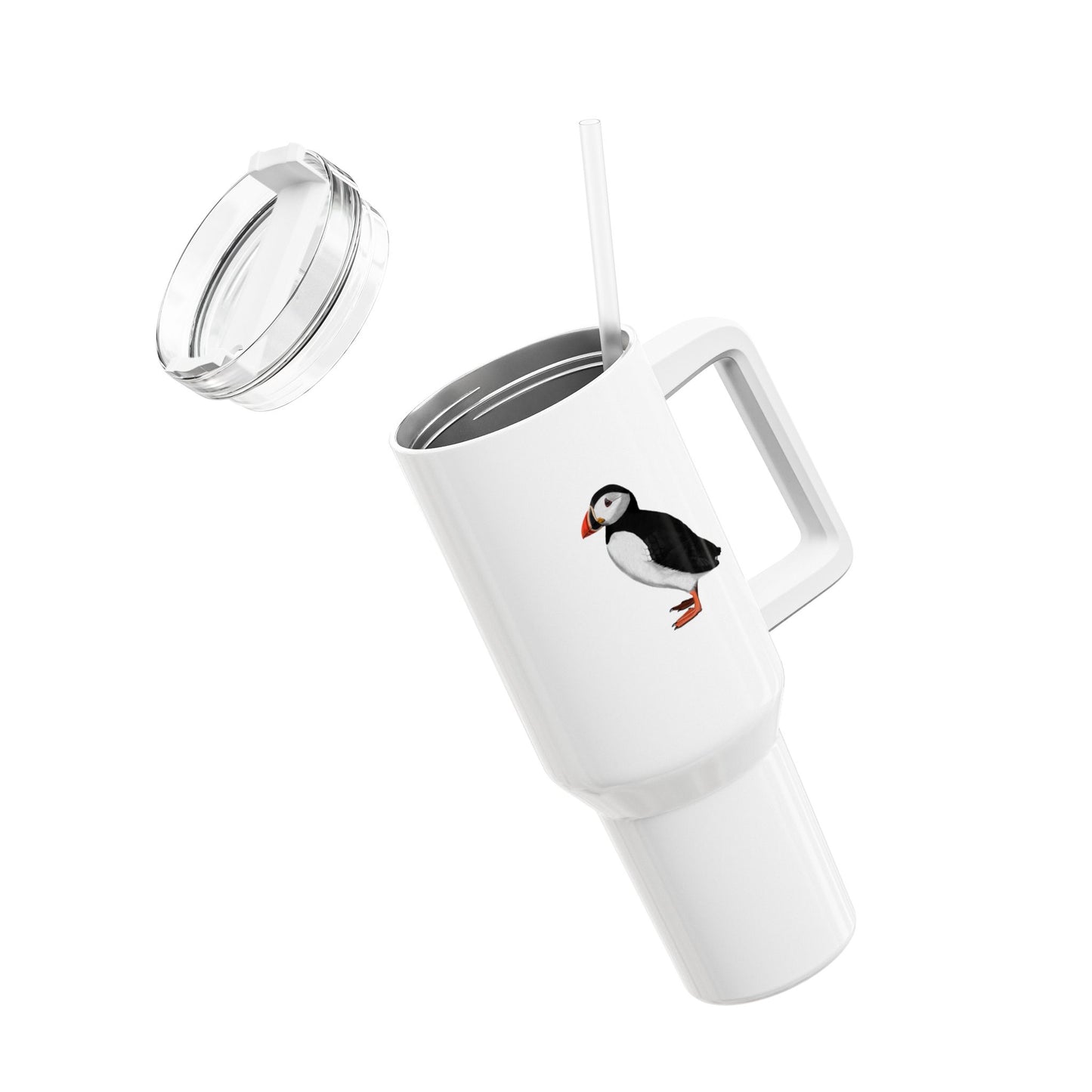 Papageitaucher Thermo-Tumbler 40oz (1,2L) – Edelstahl Isolierbecher für Vogelbeobachter