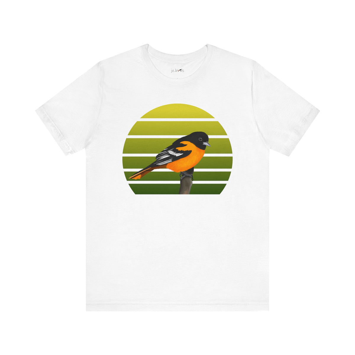 Baltimore Oriole Birdwatcher Bird T-Shirt – Cotton,