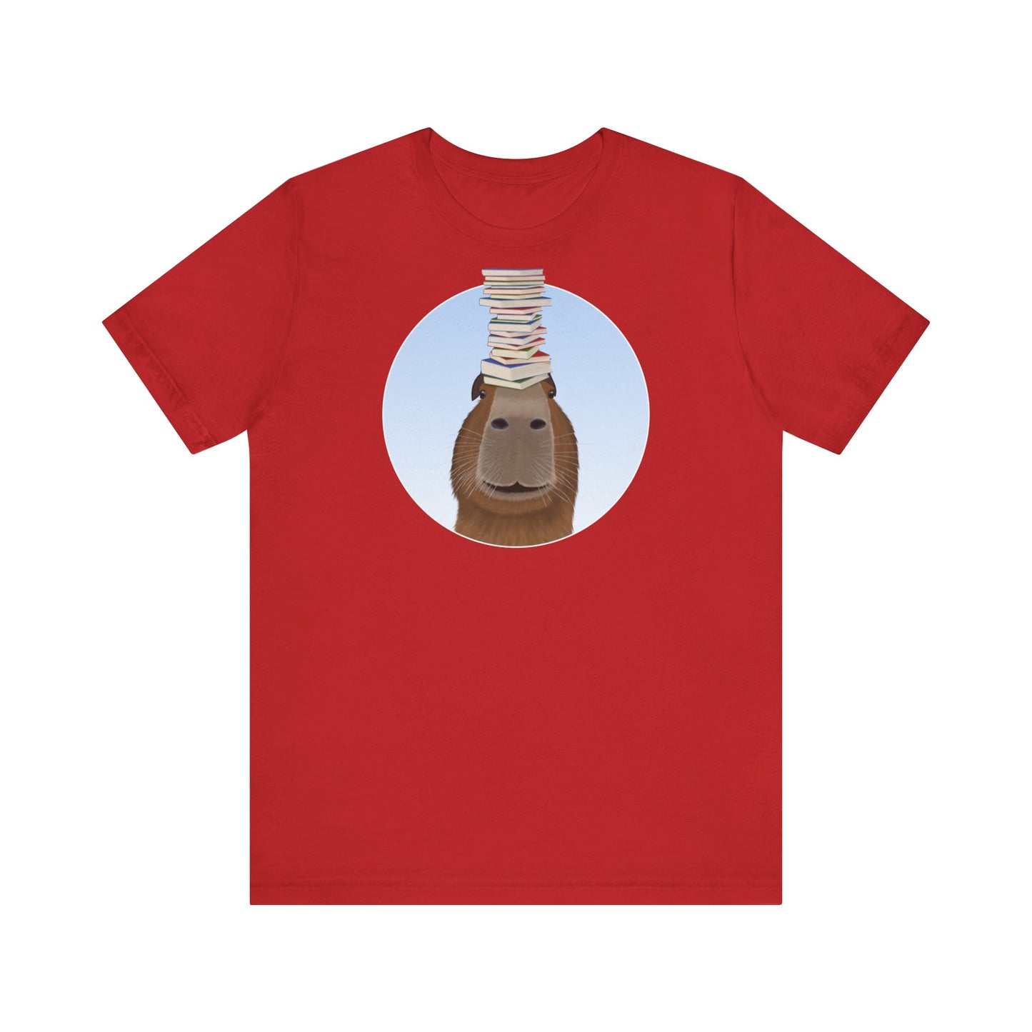 Capybara mit Büchern Lustiges T-Shirt für Capybara-Freunde
