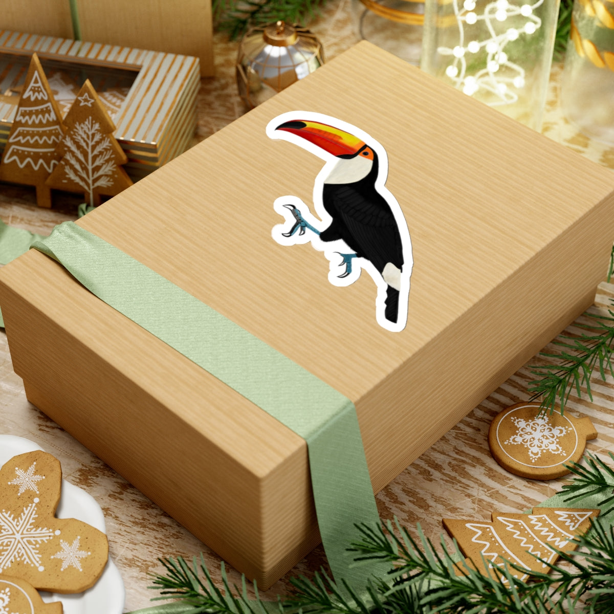 Toucan Bird Kiss-Cut Sticker - jz.birds