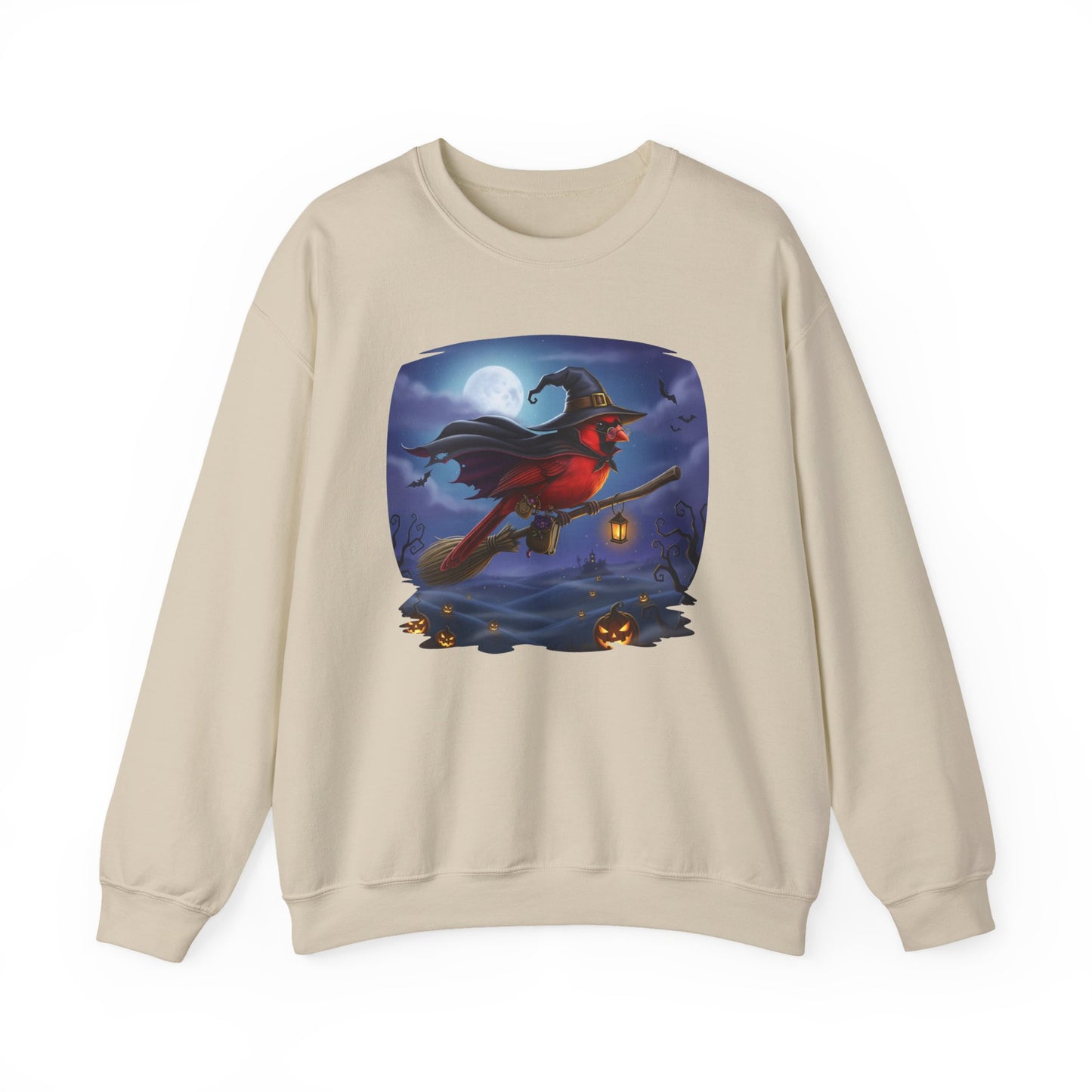 Cardinal Halloween Bird Sweatshirt - Spooky Halloween Costume for Bird Lovers