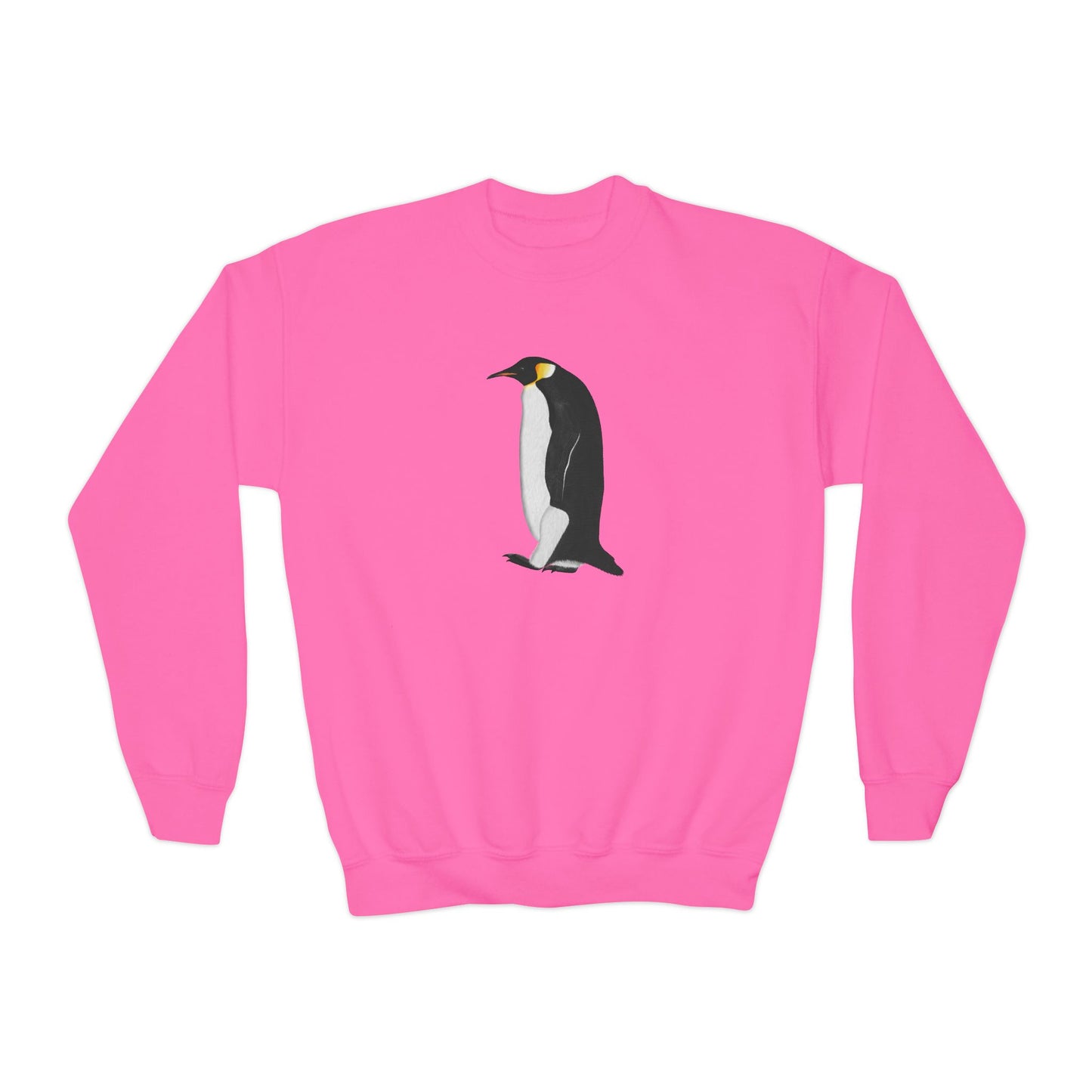 Emperor Penguin Bird Birdwatching Youth Crewneck Sweatshirt Sweatshirts – Casual Kids Clothing and Cool Weather Outfit style