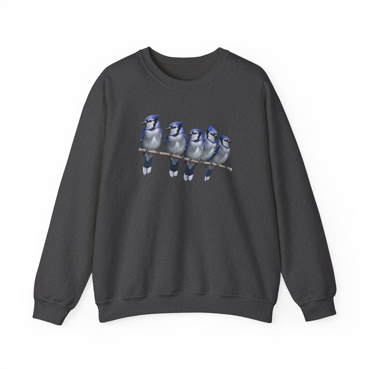 Blue Jay Bird Sweatshirt on Animal Lover Gift background