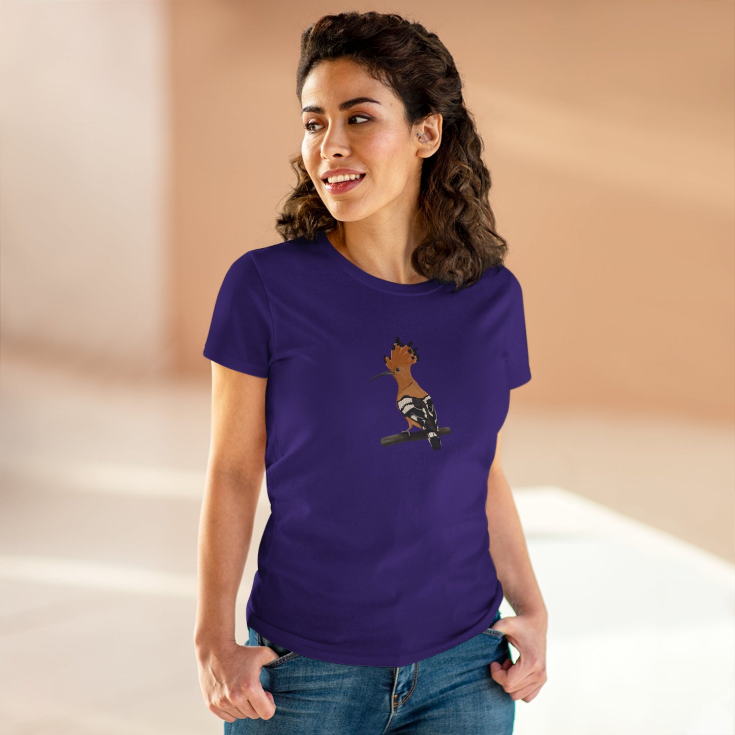 Hoopoe Bird Design for Birdwatchers and Bird Lovers Women's T-Shirt