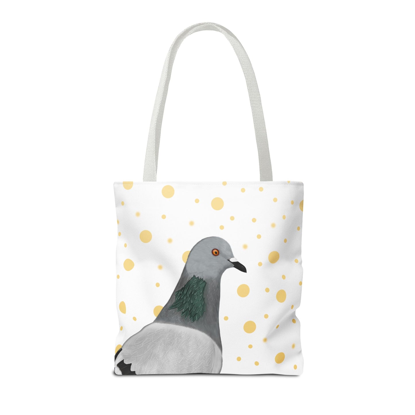 Taube mit Goldenen Punkten Vogel Tragetasche 40x40cm