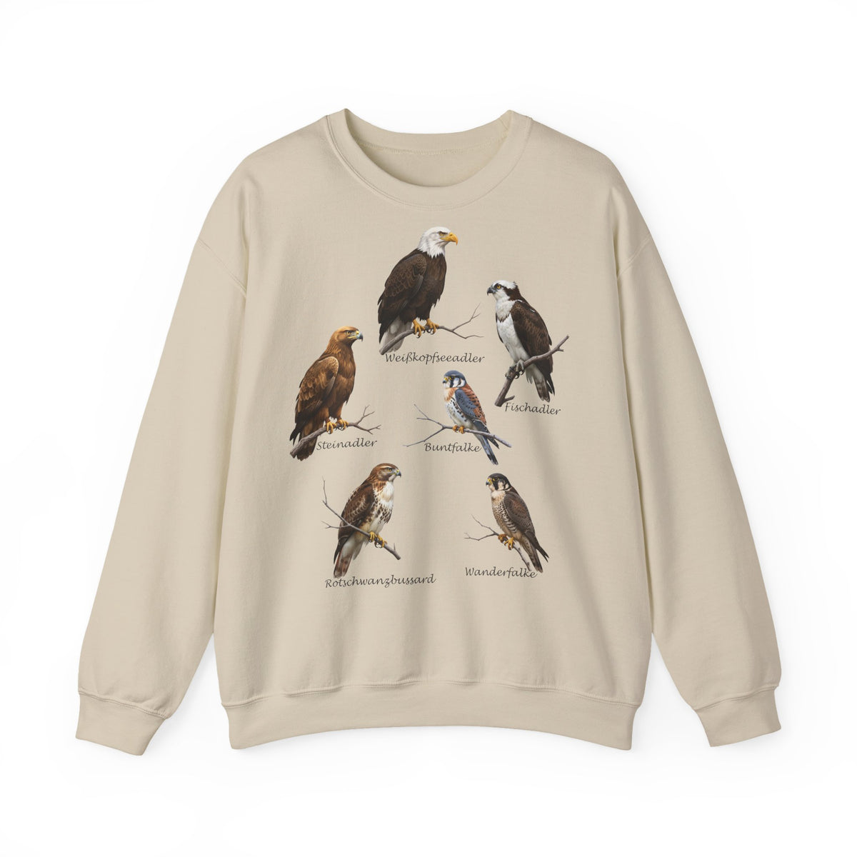 Falke Sweatshirt Vogelmotiv – Animal Graphic Tee, Casual Everyday Wear