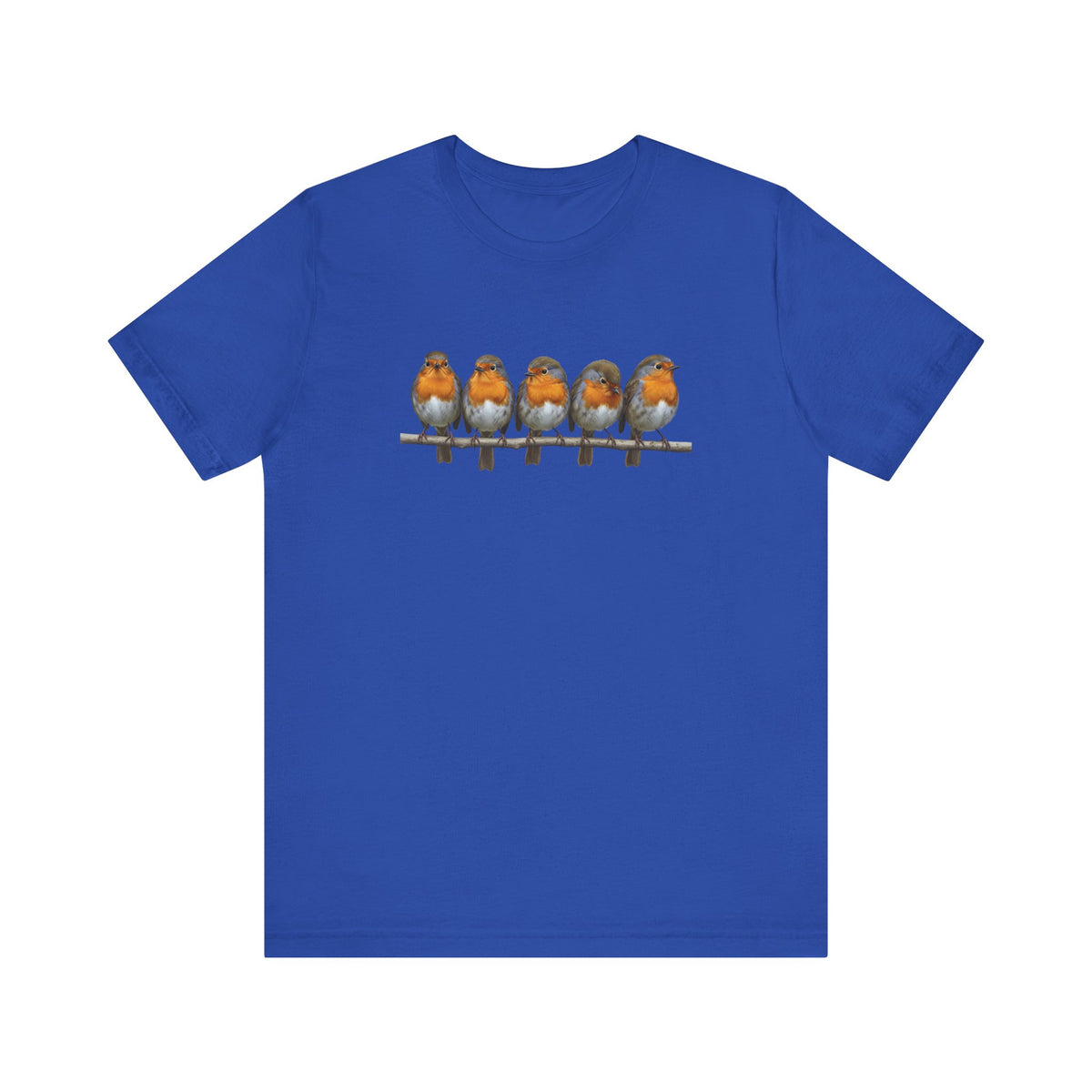 Rotkehlchen T-Shirt (Unisex) – Weiches Premium Shirt mit Einzigartigem Vogelmotiv – bird graphic tee, Vogel