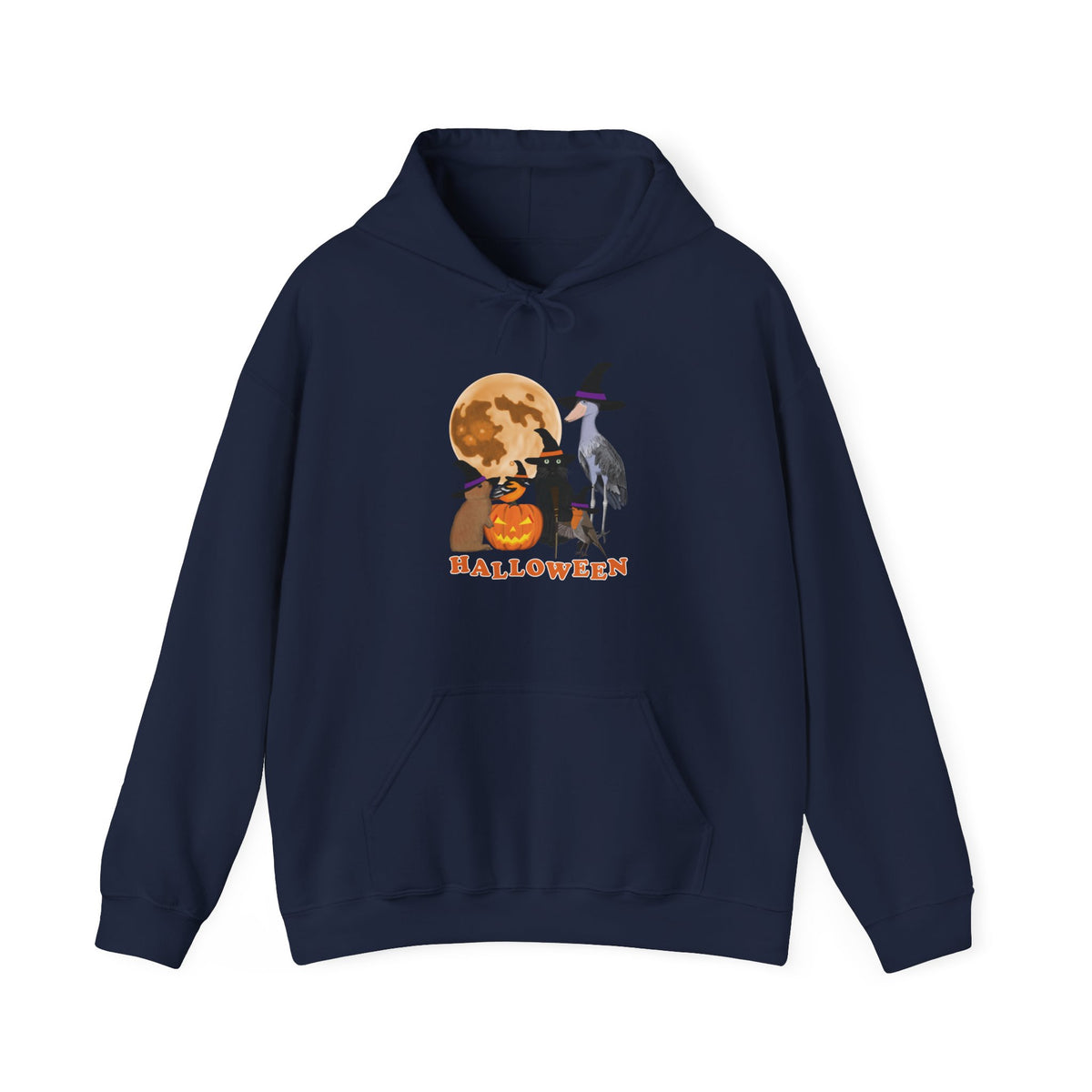 Baltimore Oriole, Shoebill and Robin Hoodie in Dark Heather