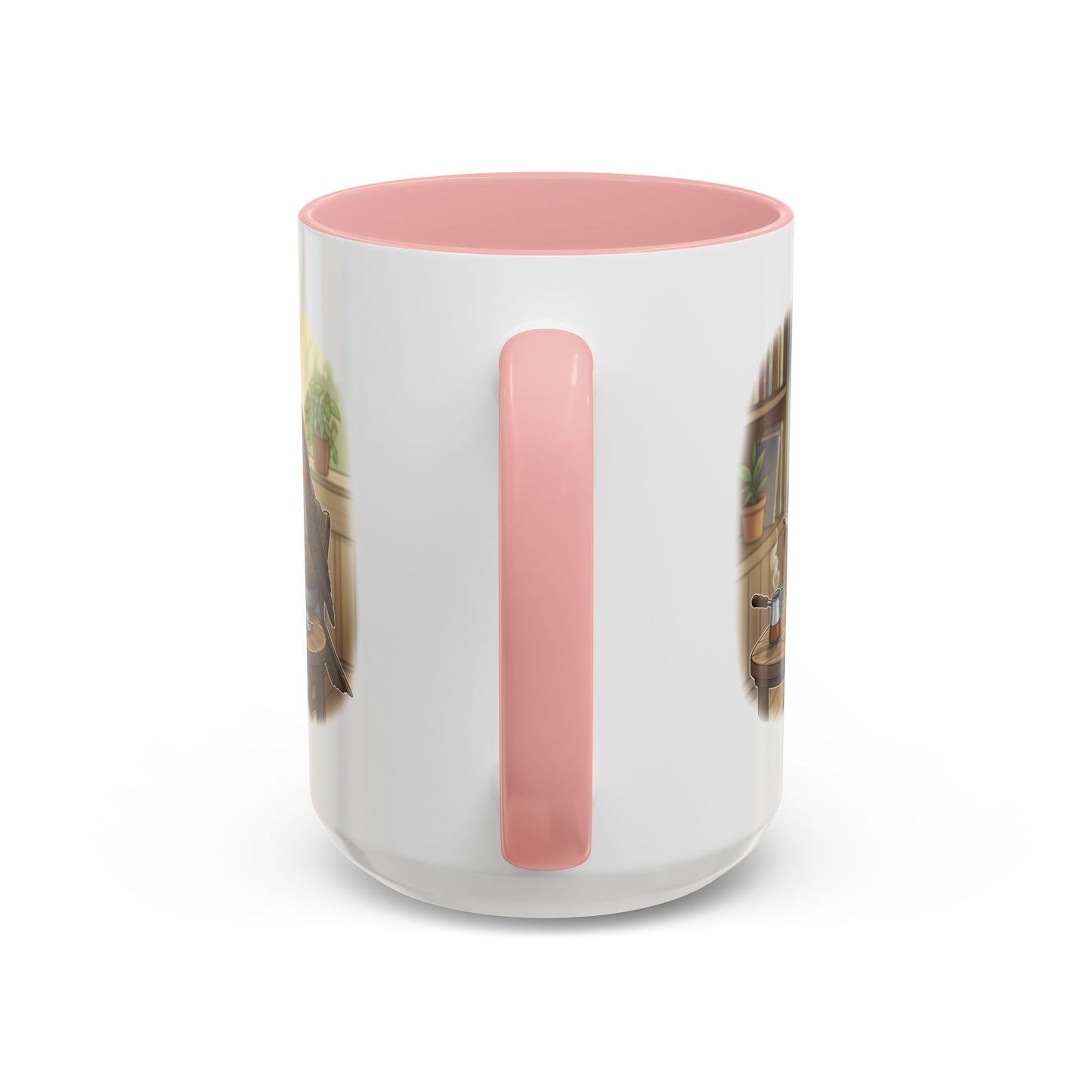 Robin Reads Books and Drinks Coffee Bird Mug for Bird and Book Lovers